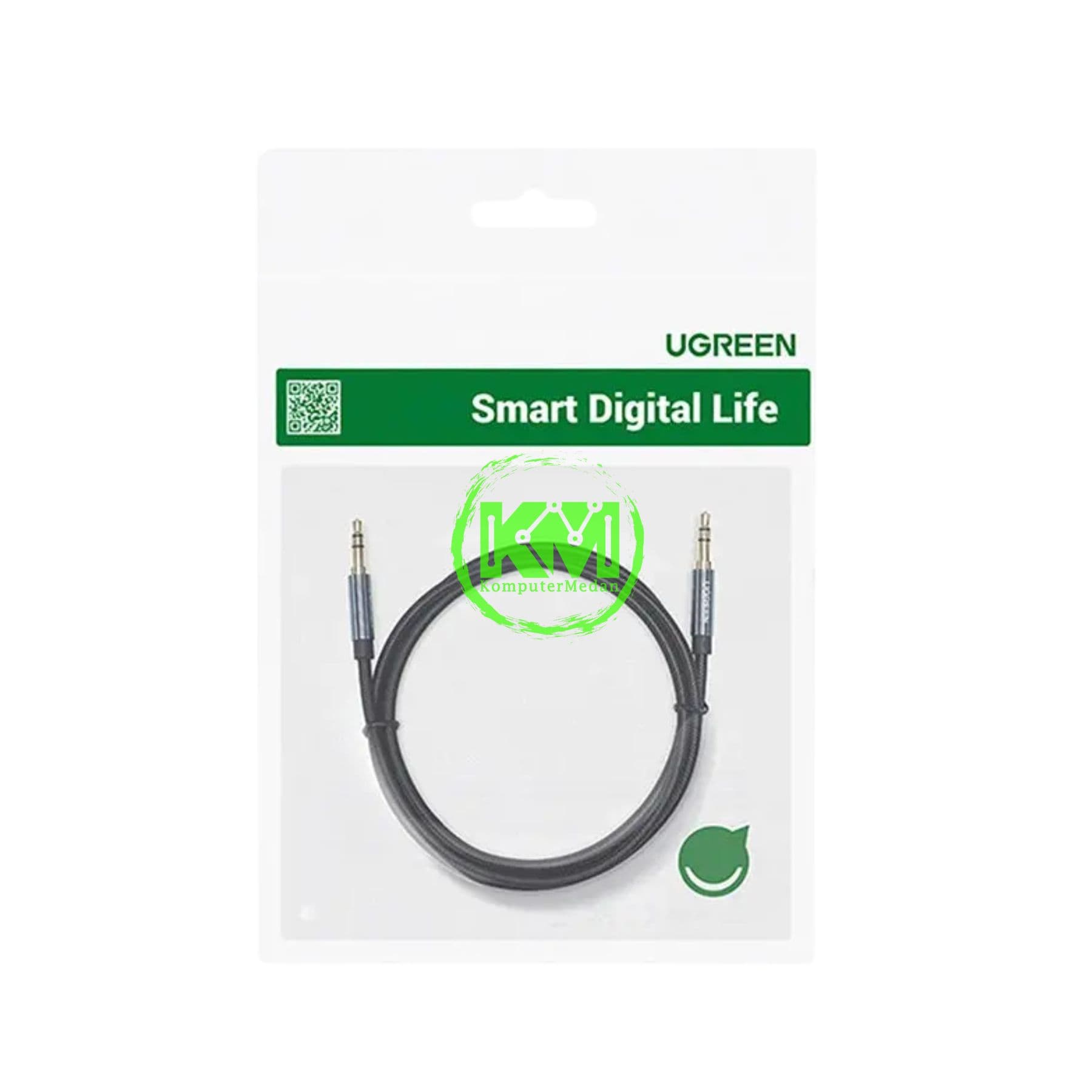 UGREEN CABLE AUDIO 3.5MM GOLD PLATE MM 2M BLACK - PN 50363