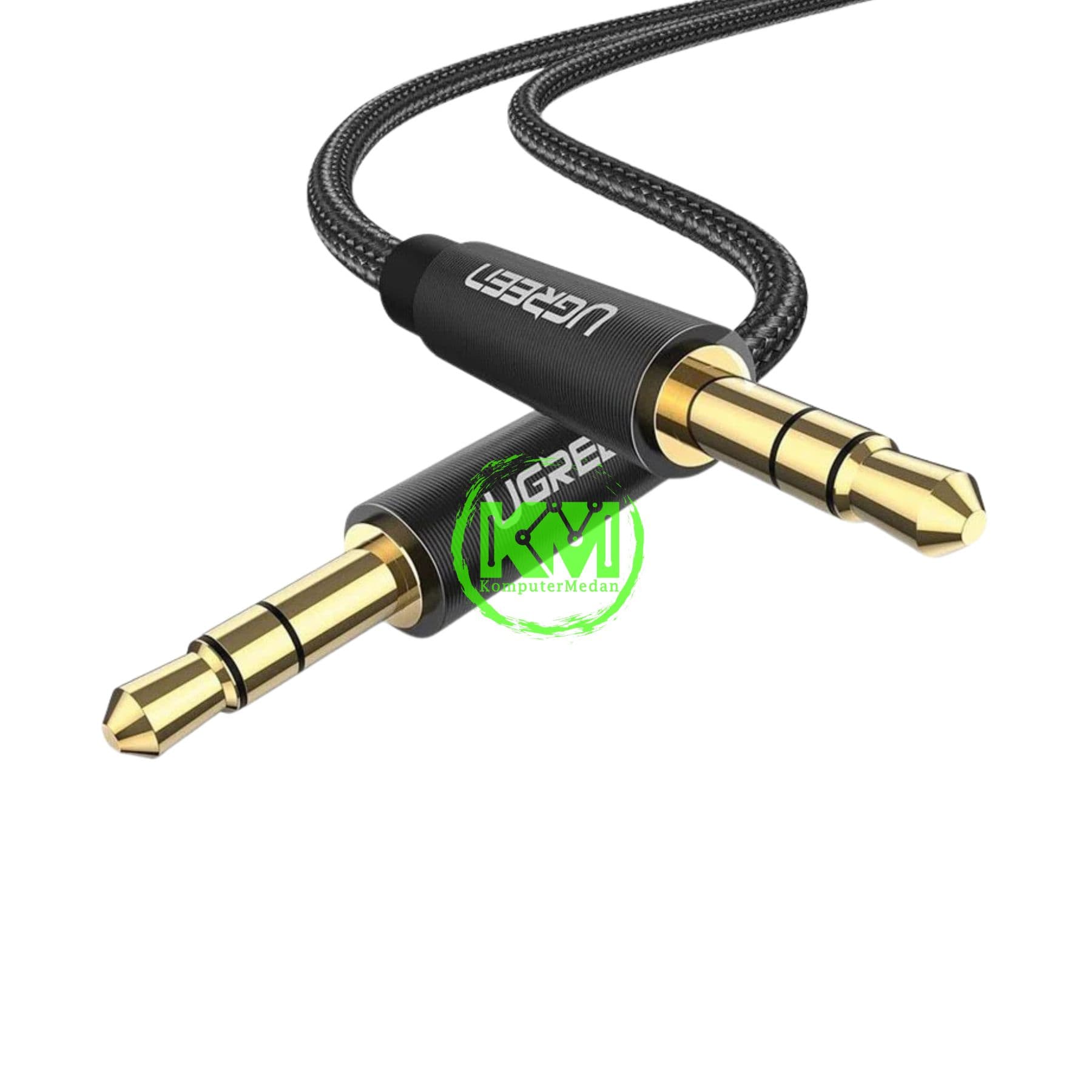 UGREEN CABLE AUDIO 3.5MM GOLD PLATE MM 2M BLACK - PN 50363 - Image 3