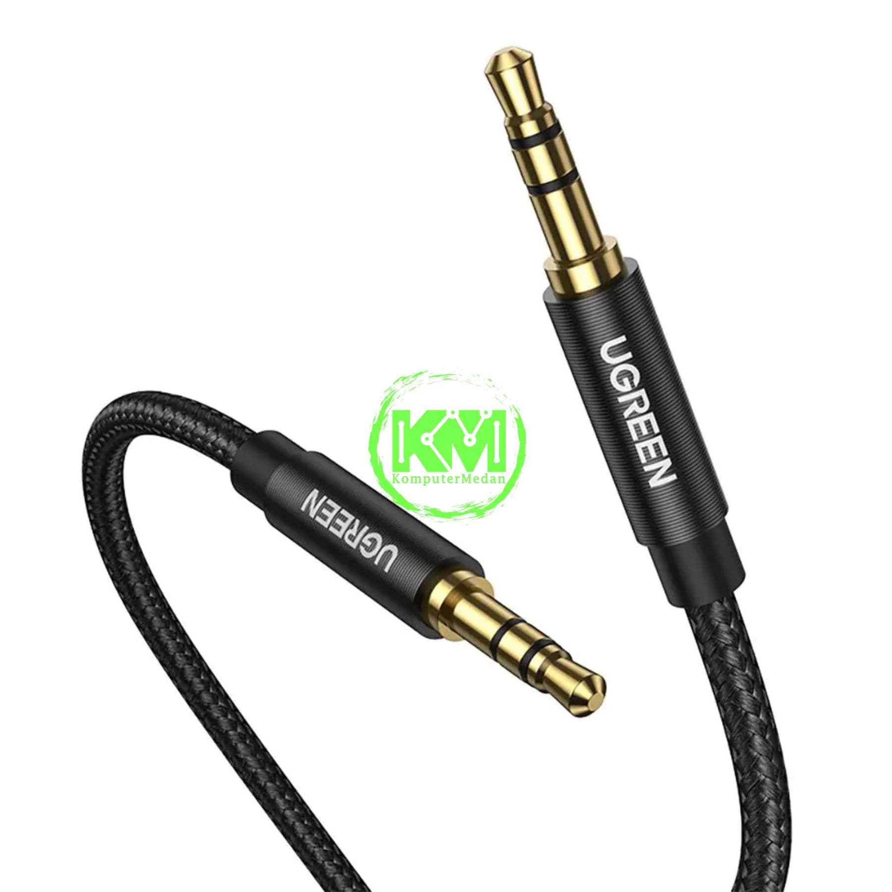 UGREEN CABLE AUDIO 3.5MM GOLD PLATE MM 2M BLACK - PN 50363 - Image 4