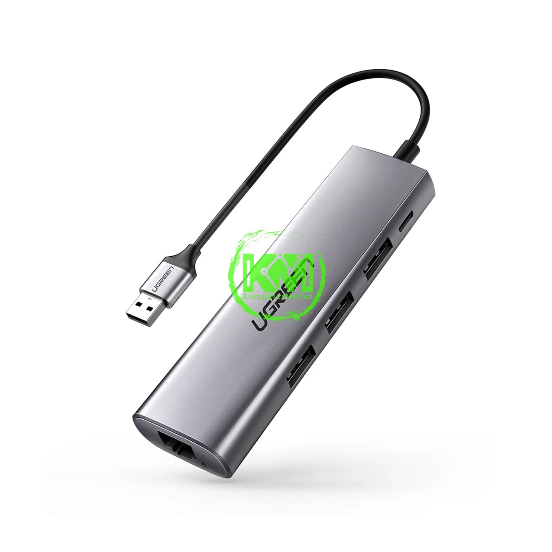 UGREEN ADAPTER HUB USB 3.0 5IN1 GRAY - PN 60812 - Image 1