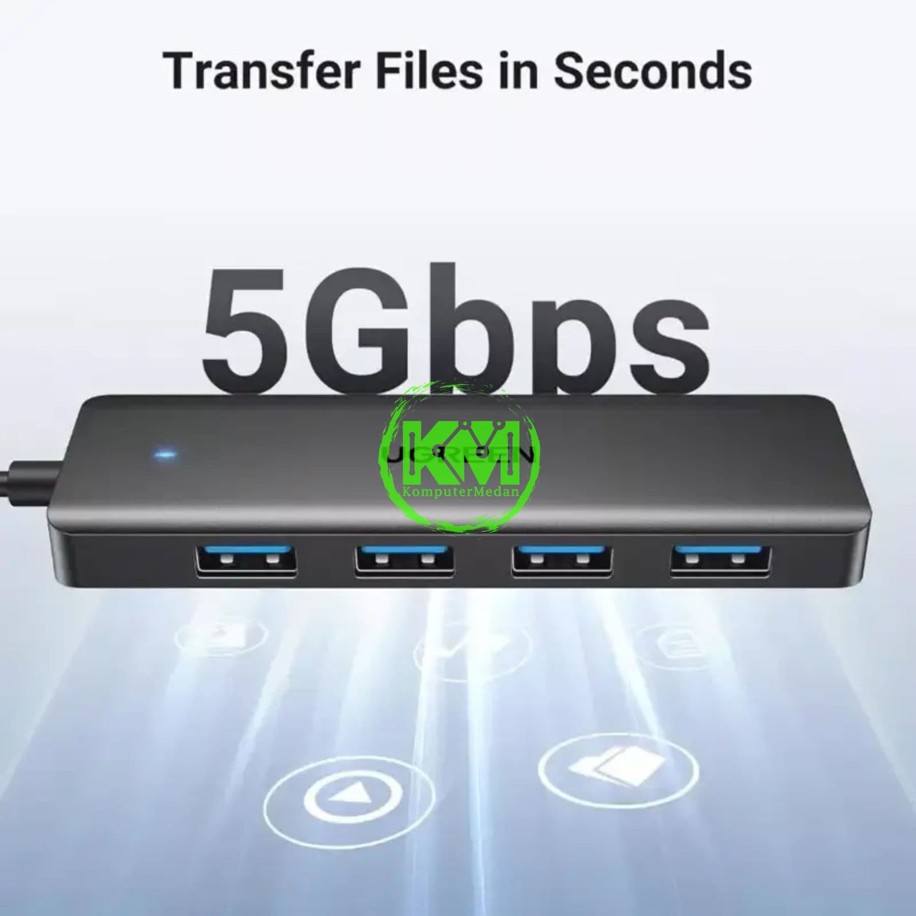 UGREEN ADAPTER HUB USB 3.0 4 IN 1 / 25851 - Image 4
