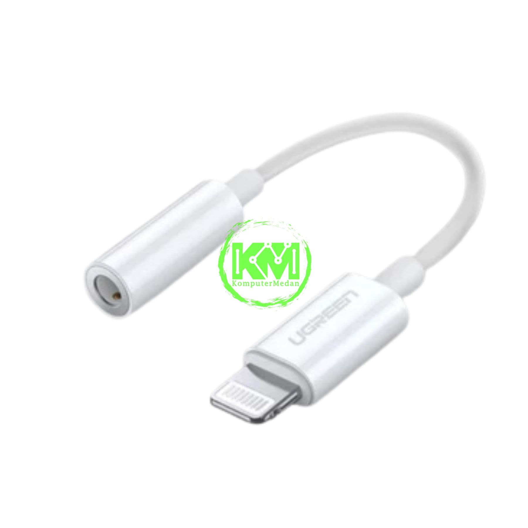 UGREEN CONVERTER AUDIO 3.5MM TO LIGHTNING 10CM WHITE - PN 30759 - Image 3