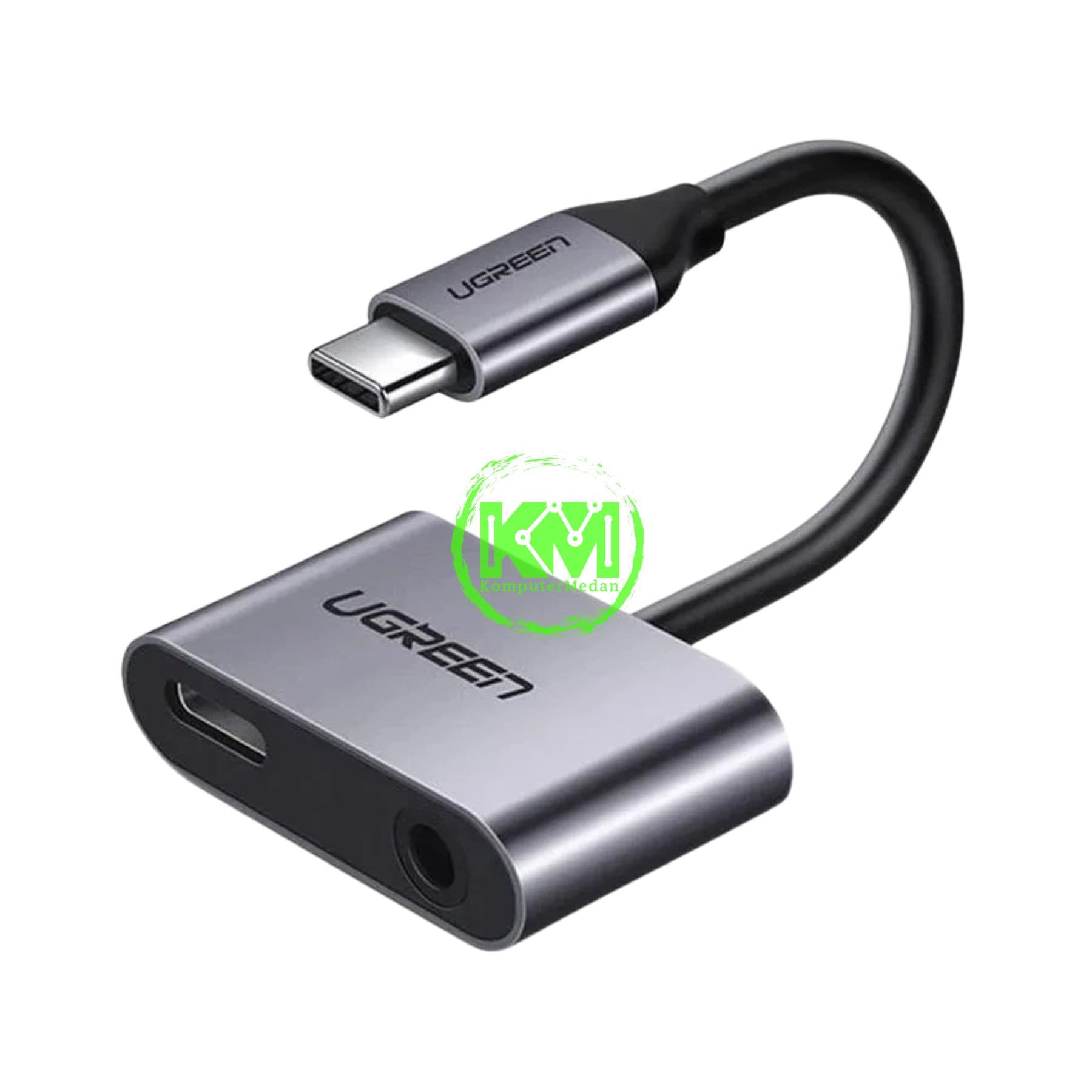 UGREEN AUDIO ADAPTER C TO C + 3.5MM NON DAC GRAY / 50596 - Image 2