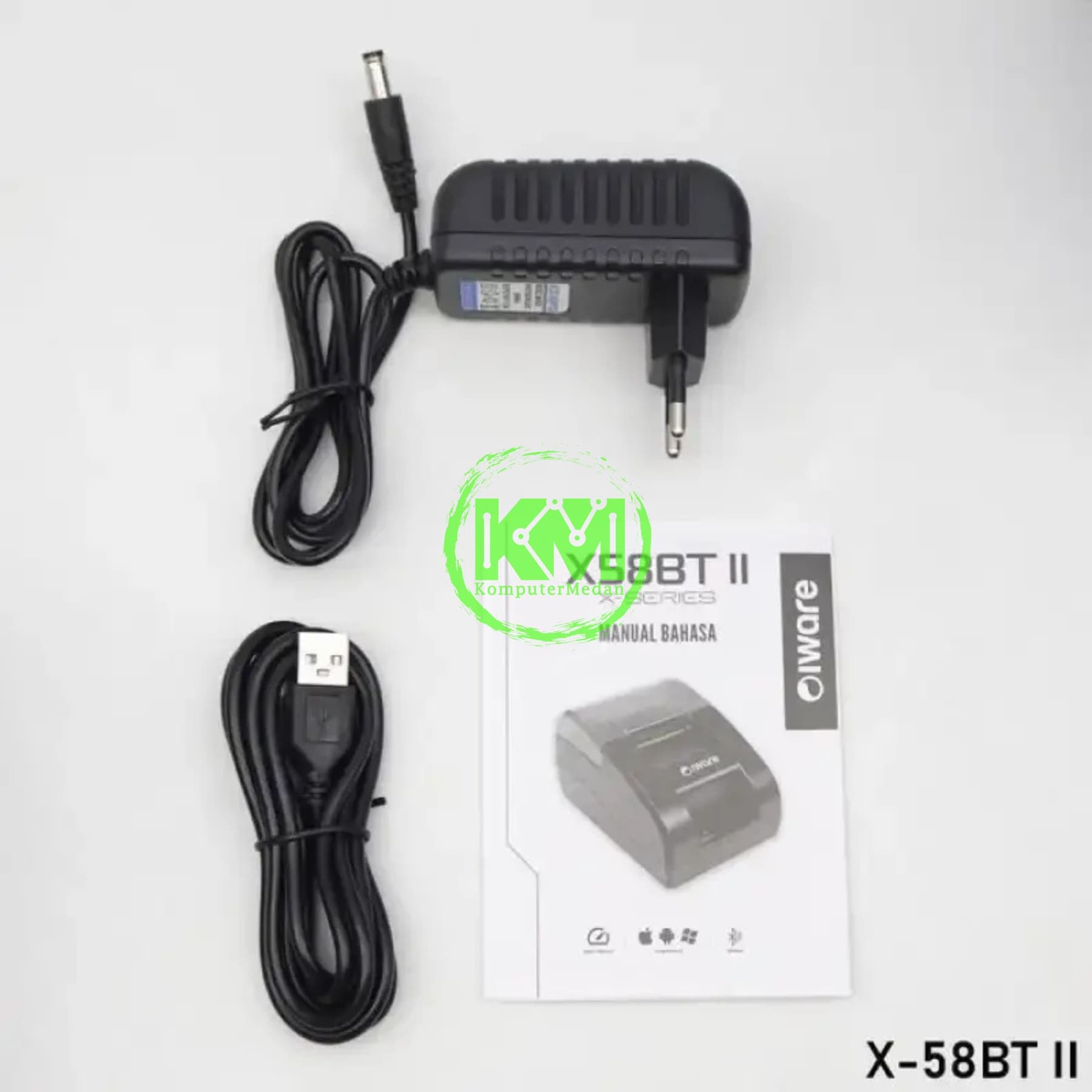 PRINTER THERMAL BLUETOOTH IWARE 58MM X58BT II WITH ADAPTOR - Image 3