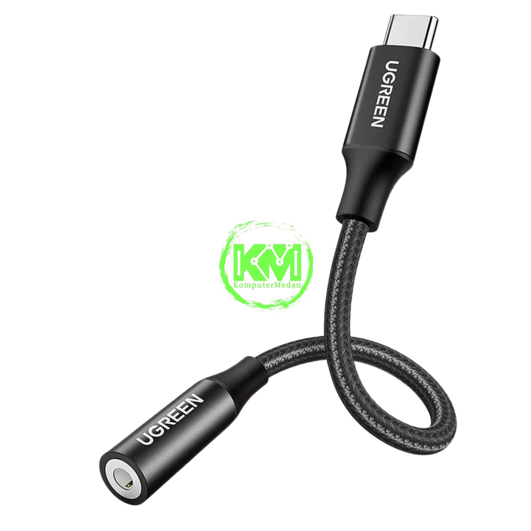 UGREEN SPLITTER AUDIO C TO 3.5MM NON DAC 10CM BLACK - PN 70858