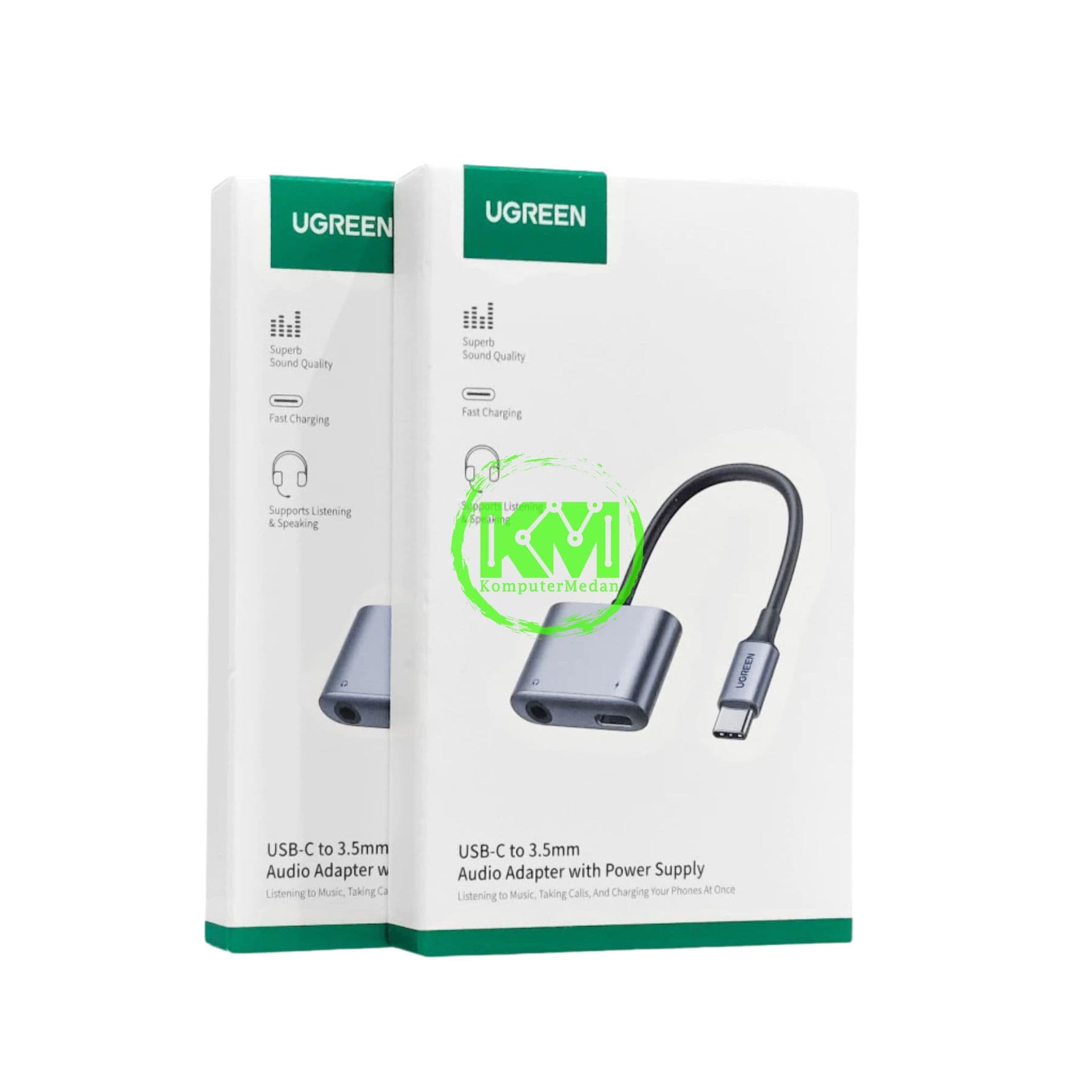 UGREEN USB-C TO 3.5MM + PD (30W) 2IN1 AUDIO CONVERTER (DAC) - CM231 PN 60164