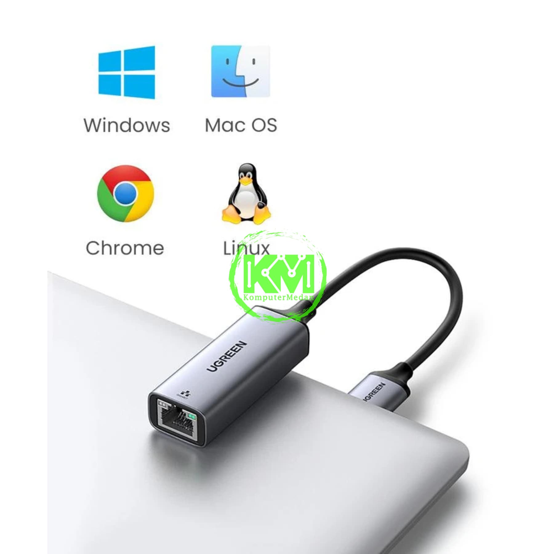 UGREEN ETHERNET ADAPTER USB A 3.0 GIGABIT (ALLOY) - CM209 PN 50922 - Image 6