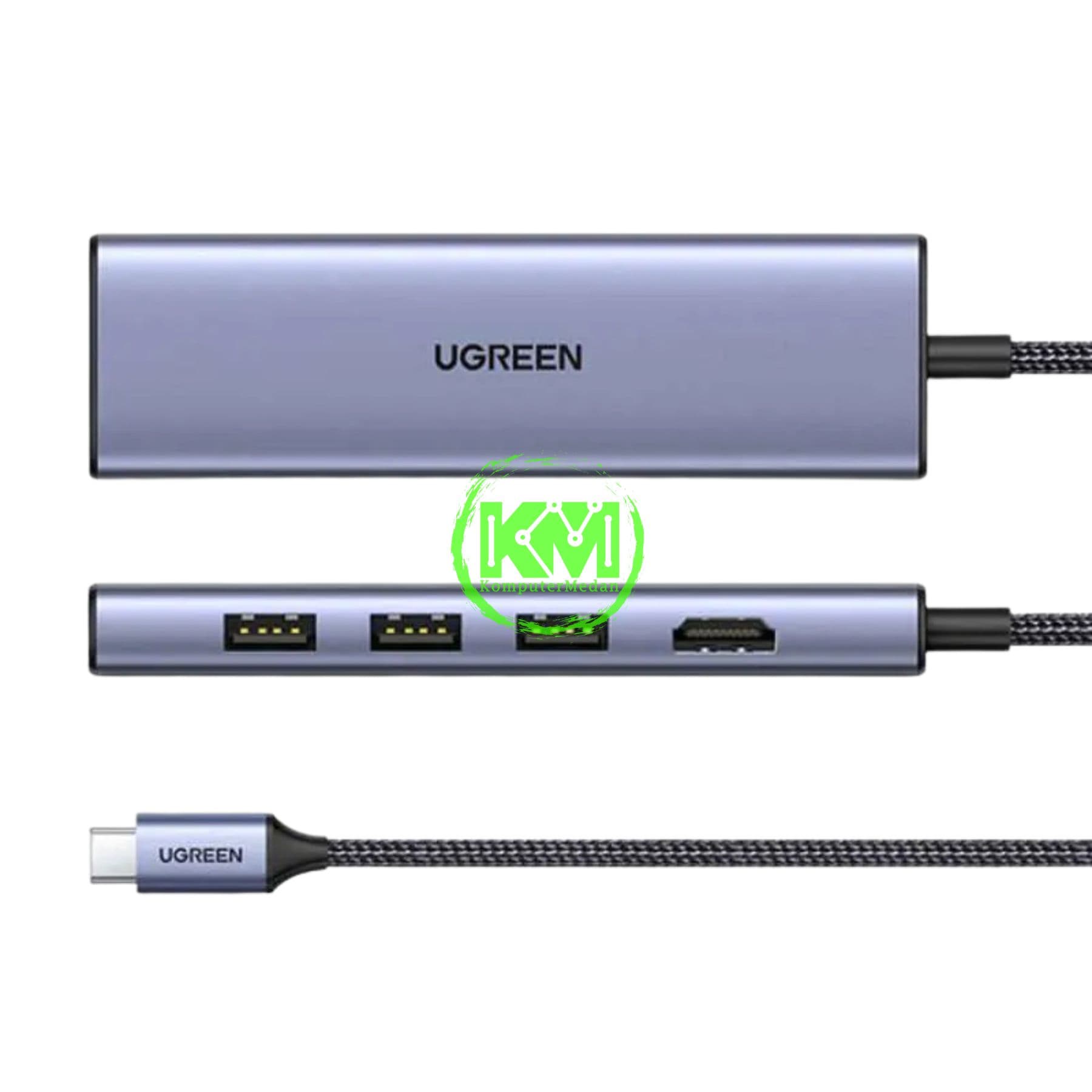 UGREEN HUB TYPE C 6IN1 HUB 4 PORT USB 3.0 - PN 20956A - Image 3
