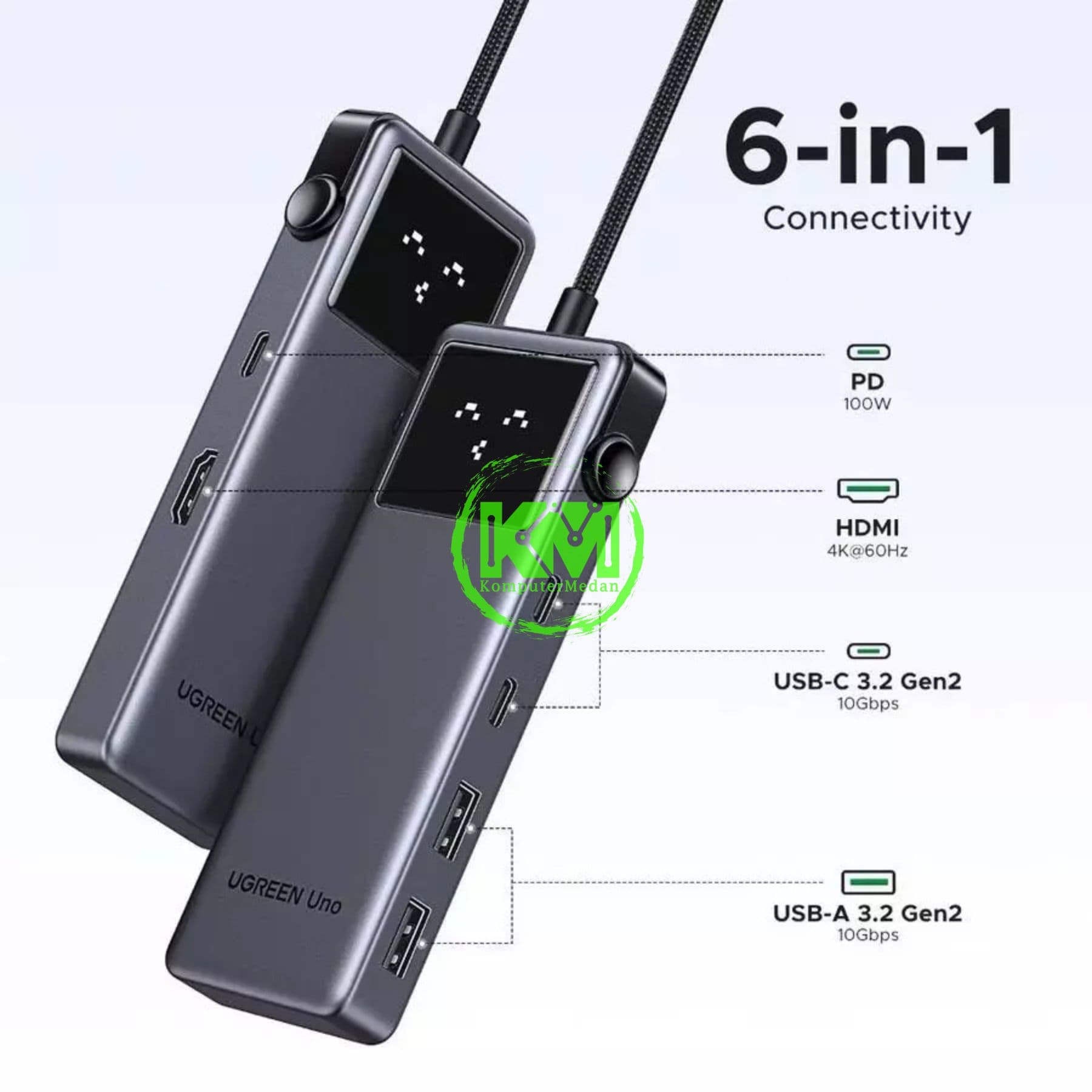 UGREEN UNO HUB 6 IN 1 / 35998 - Image 4