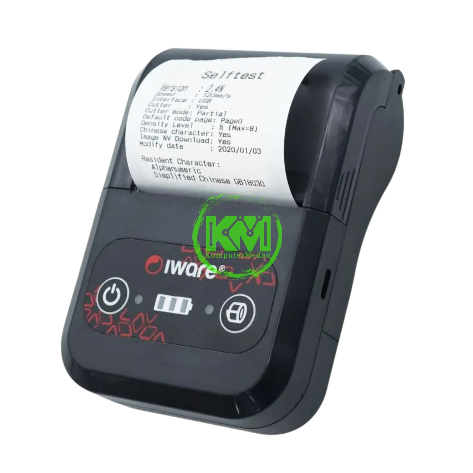 PRINTER THERMAL BLUETOOTH IWARE MP 58BC (COLOKAN TYPE-C BATTERY 2600mAH)