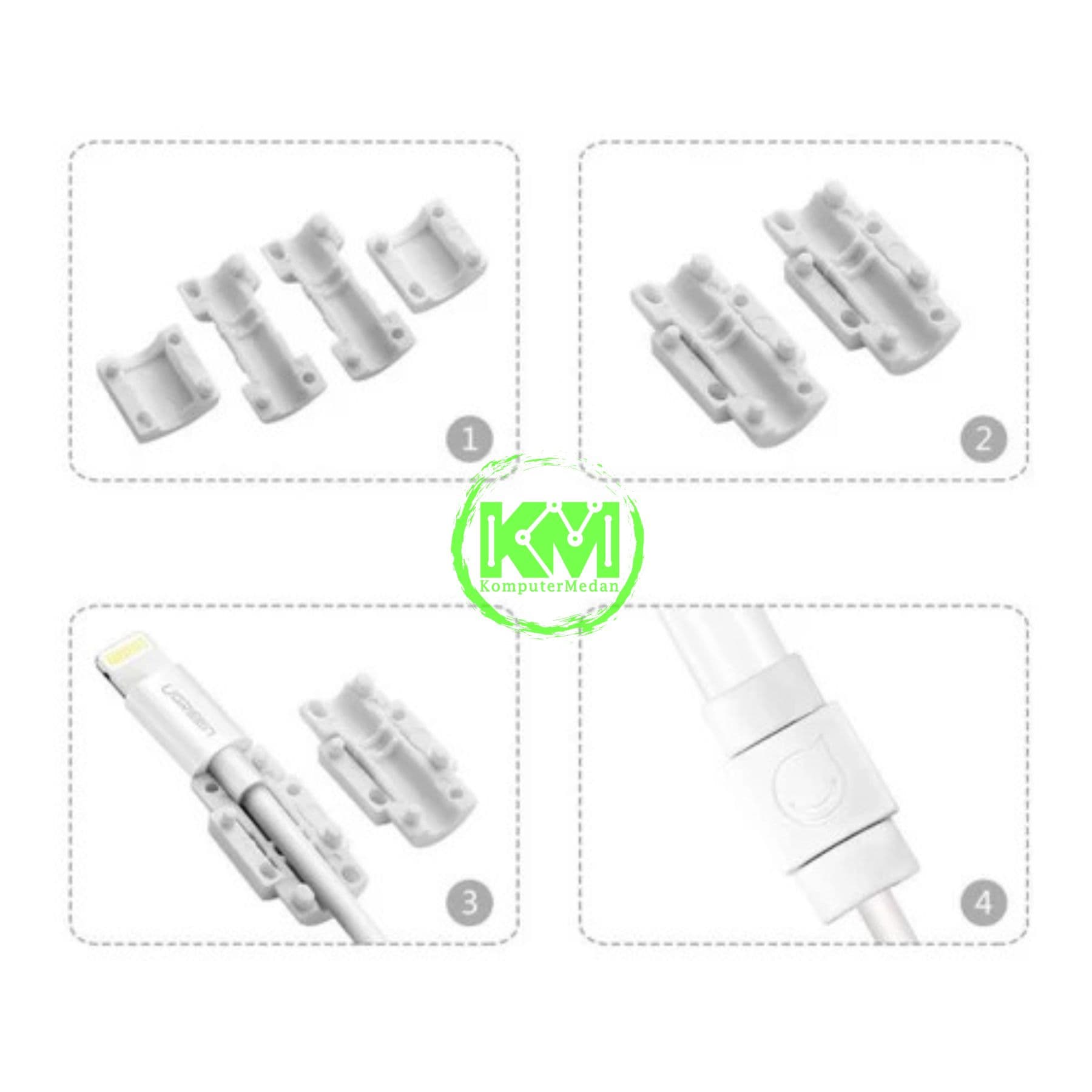 UGREEN CABLE PROTECTOR WHITE / 40705 - Image 4