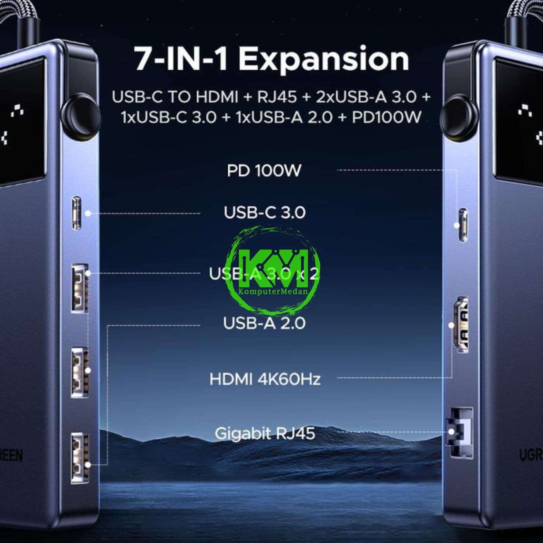 UGREEN UNO HUB 7 IN 1 / 45155 - Image 5