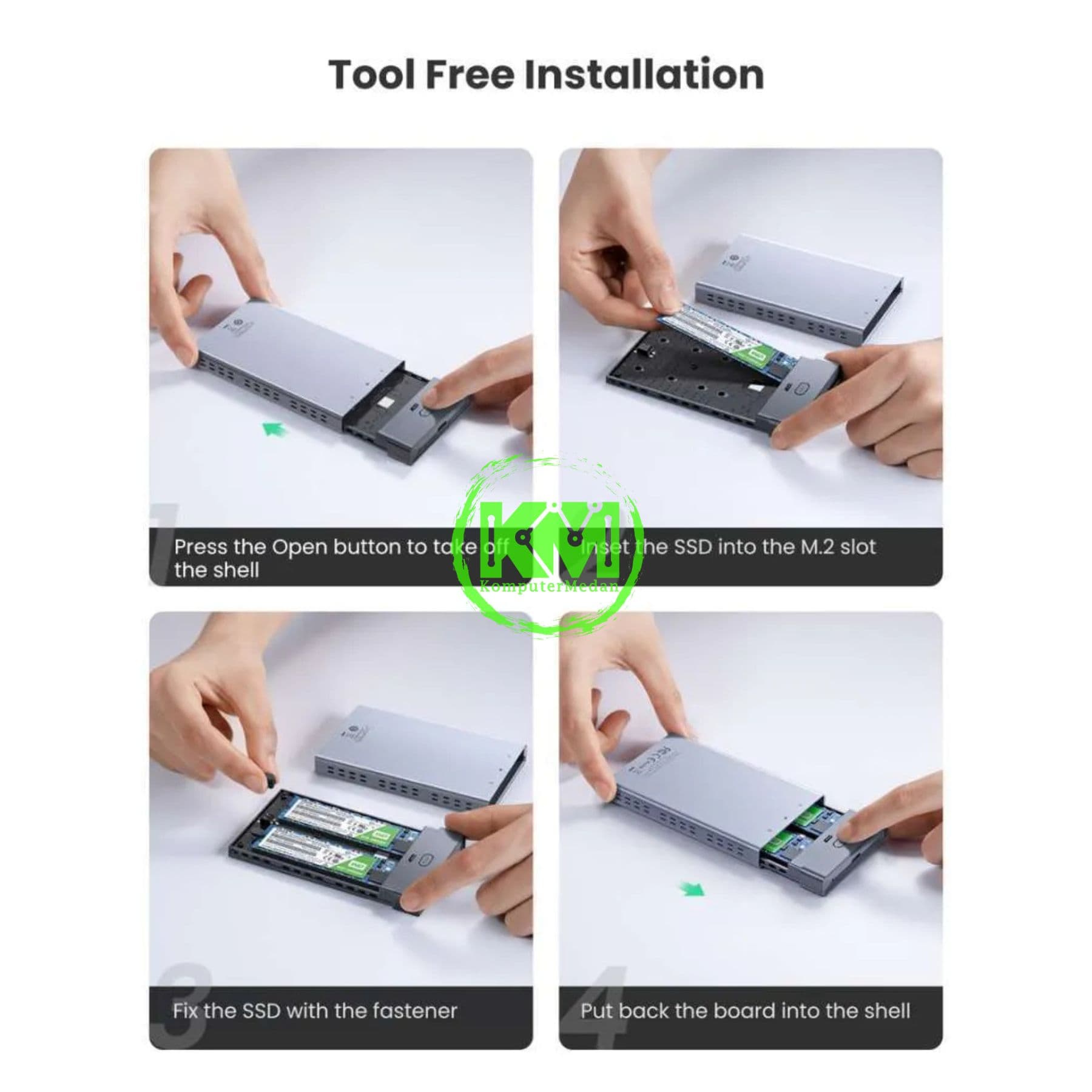 UGREEN RAID ENCLOSURE M.2 SATA B-KEY / 70534 - Image 4