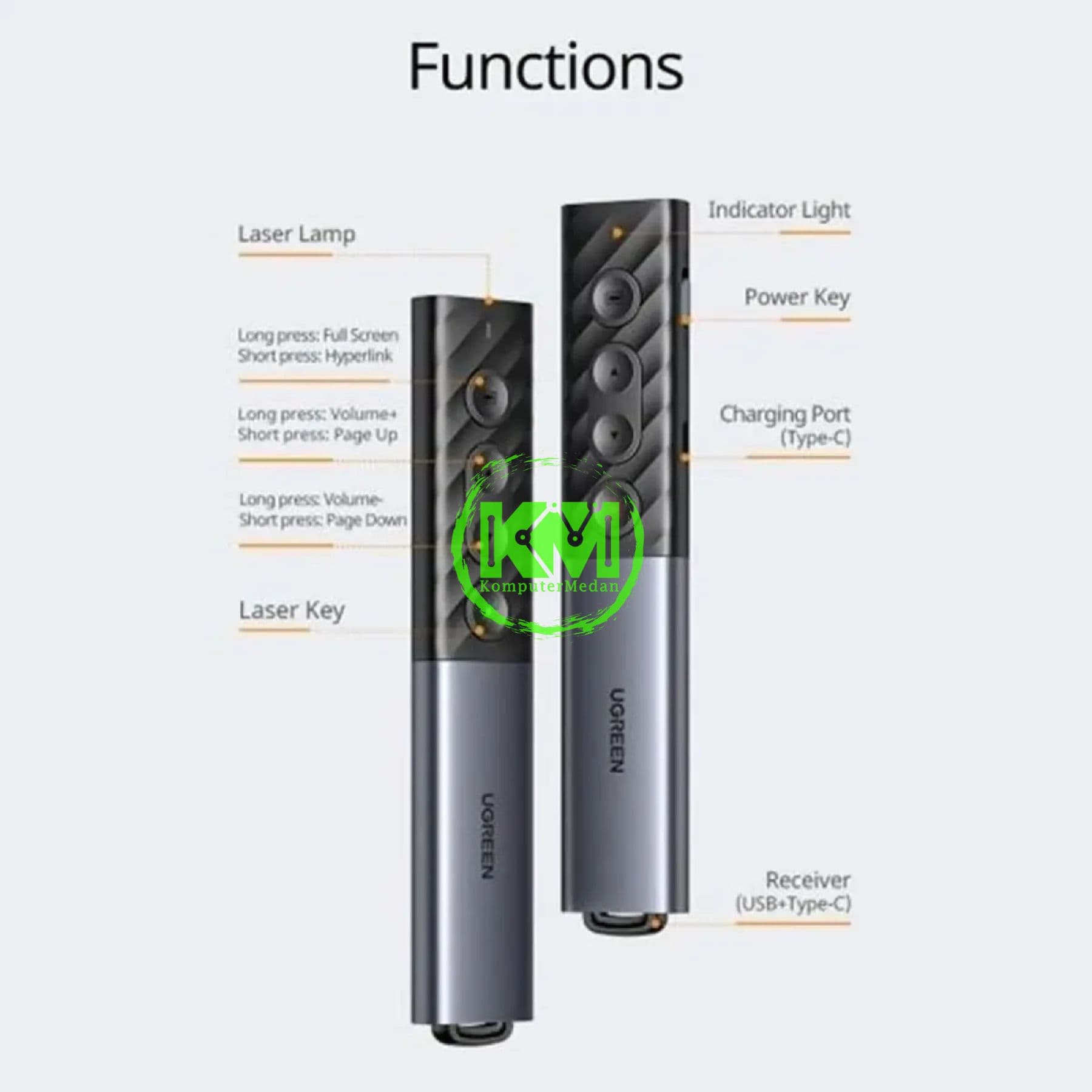 UGREEN RED LASER POINTER / 80136 - Image 6