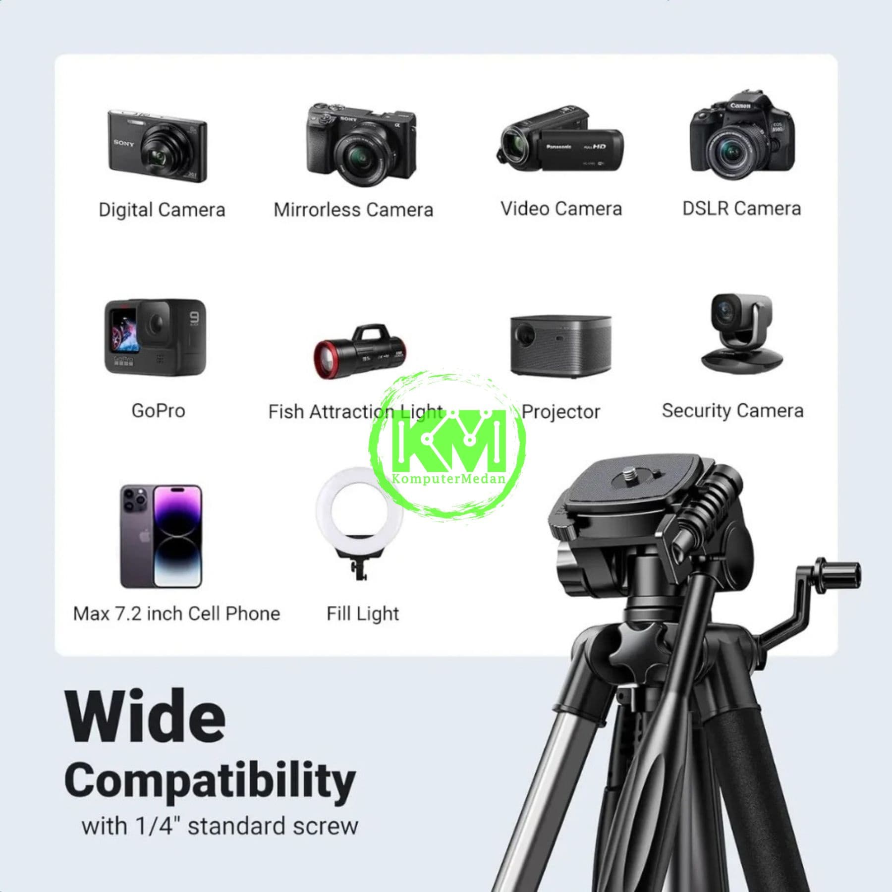 UGREEN PROFESSIONAL TRIPOD / 15187 - Image 6