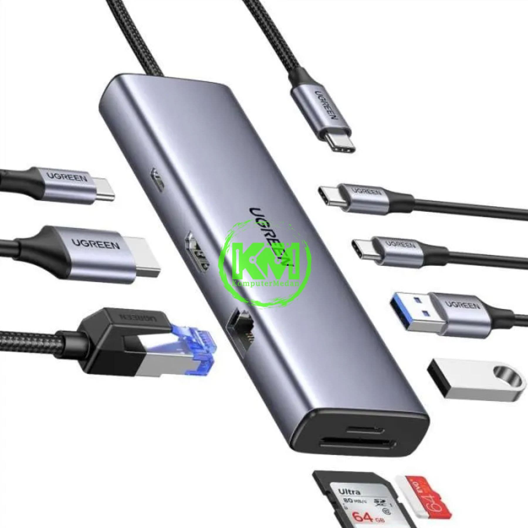 UGREEN HUB TYPE C 9IN1 - PN 15375