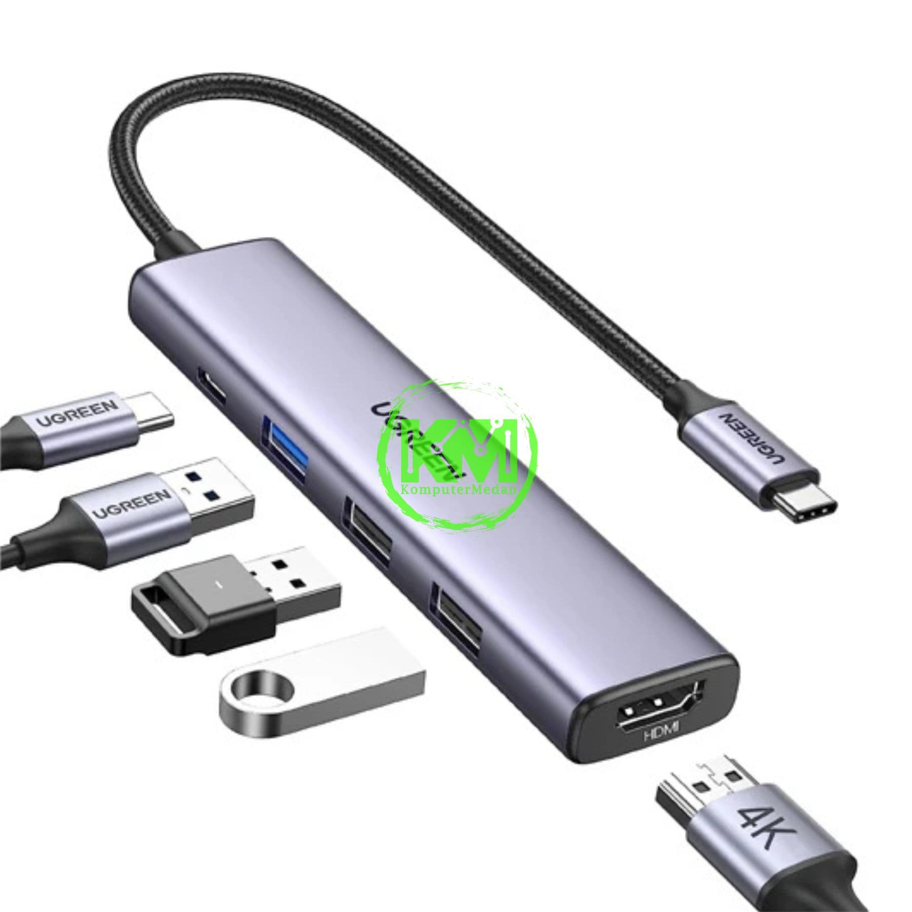 UGREEN HUB TYPE-C 5 IN 1 / 15495