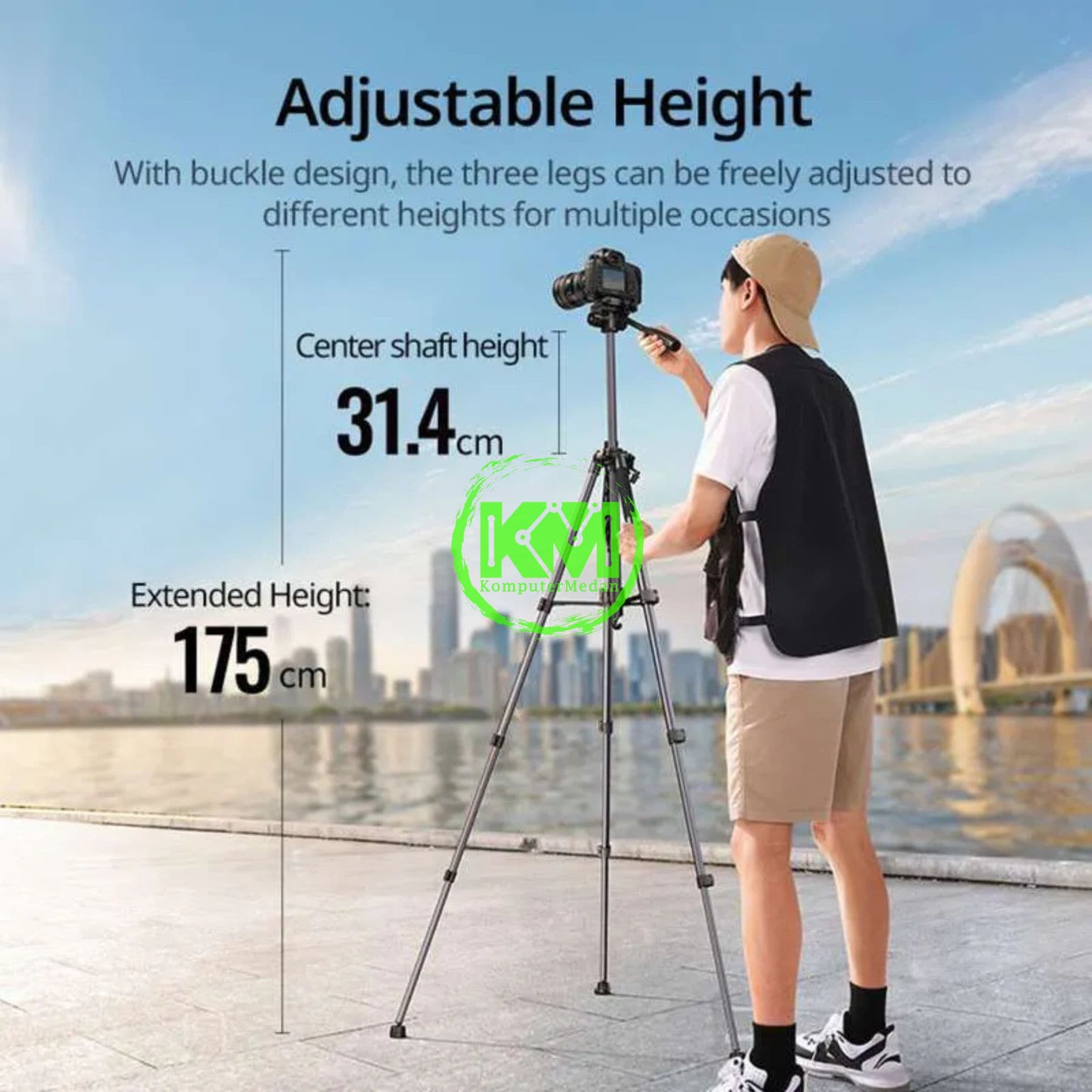 UGREEN PROFESSIONAL TRIPOD / 15187 - Image 4