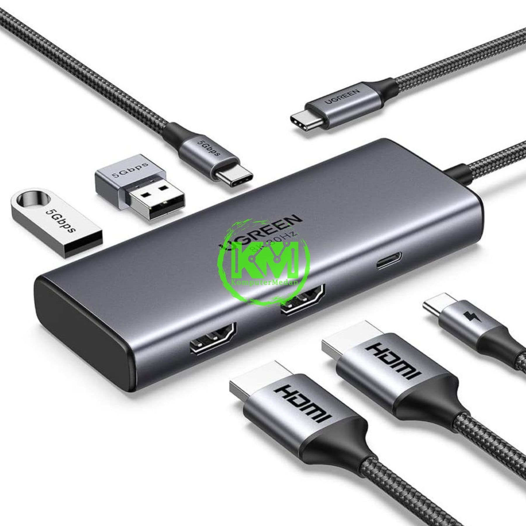 UGREEN HUB TYPE-C 6 IN 1 / 15852 - Image 1