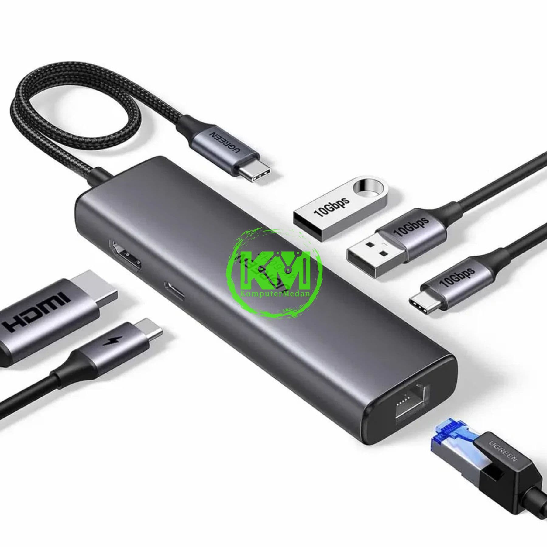 UGREEN HUB TYPE-C 6 IN 1 / 45000