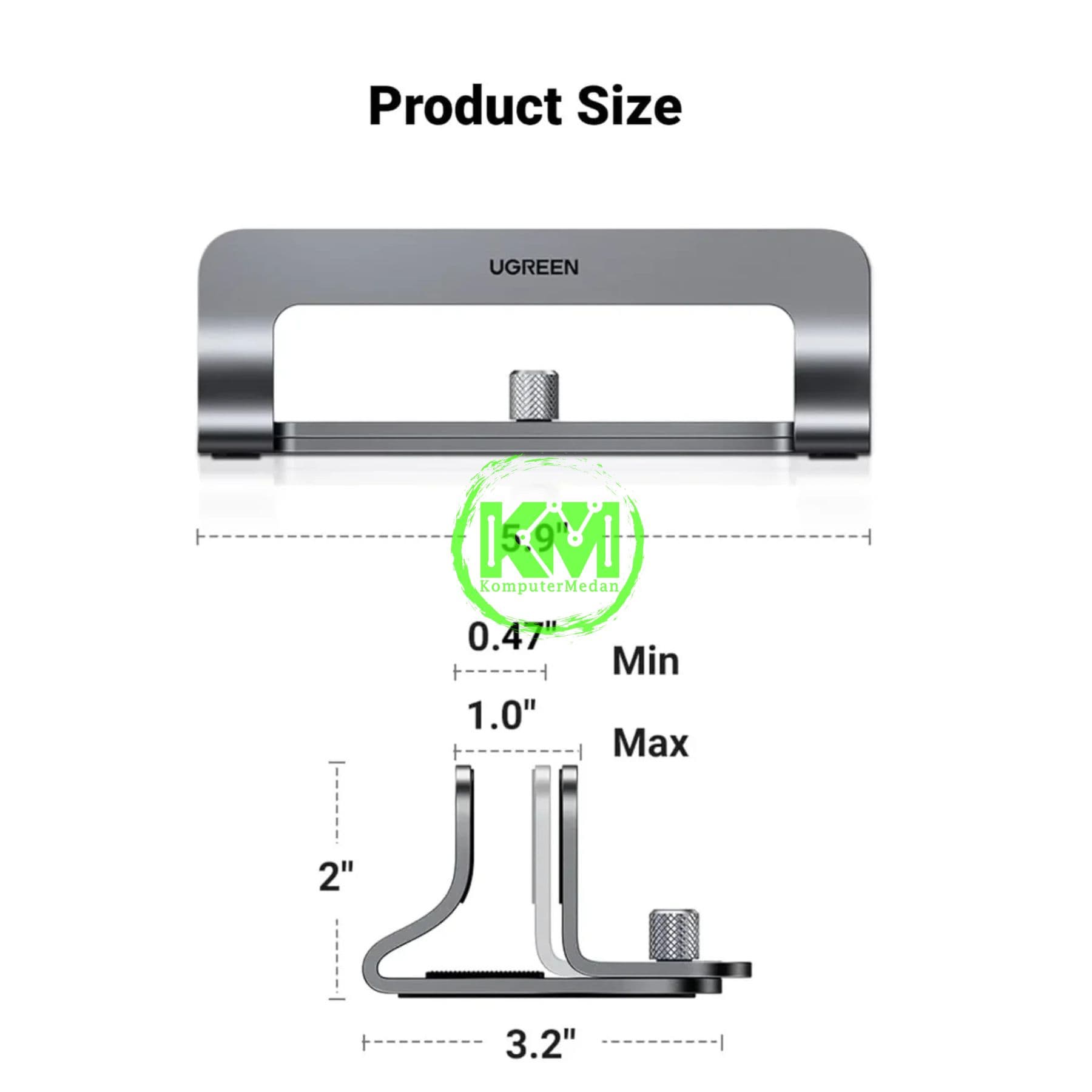 UGREEN LAPTOP VERTICAL STAND HOLDER SINGLE SLOT / 20471 - Image 6