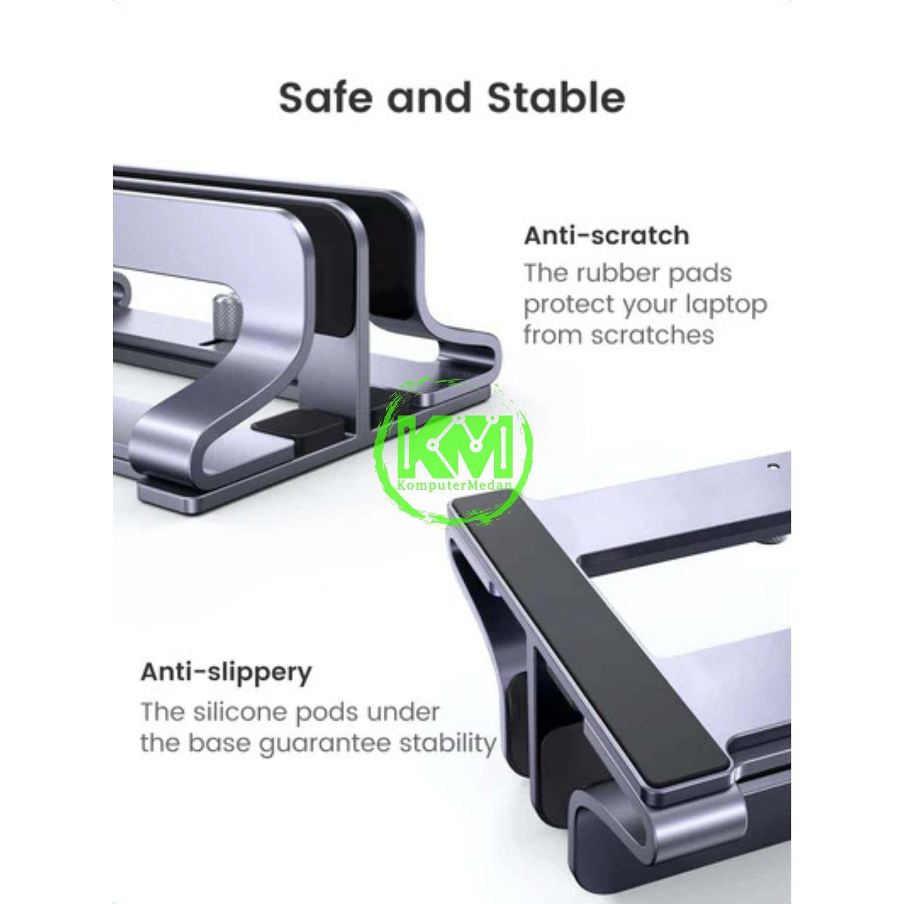 UGREEN LAPTOP VERTICAL STAND HOLDER DUAL SLOT / 60643 - Image 6