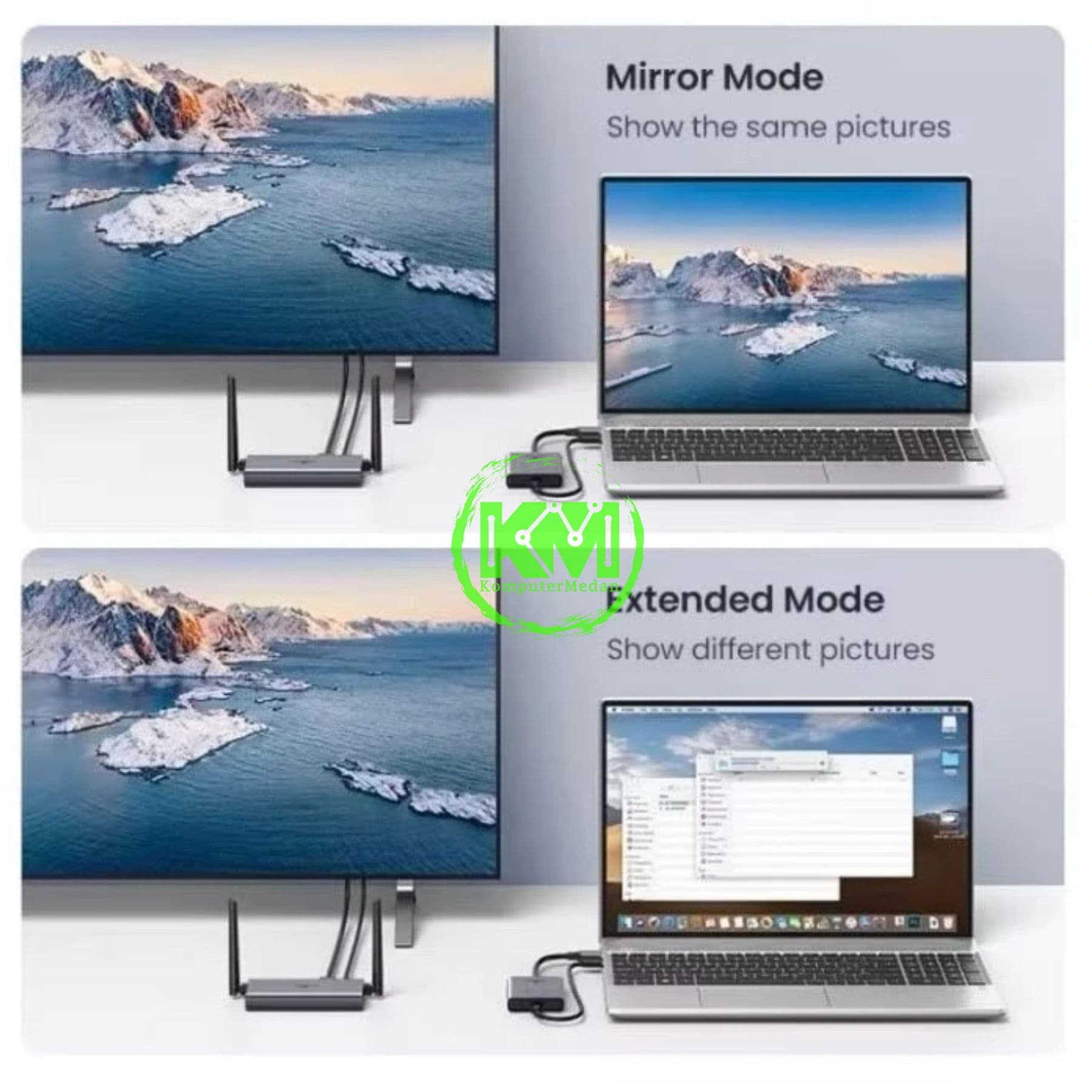 UGREEN HDMI WIRELESS PROJECTOR / 50633A - Image 5