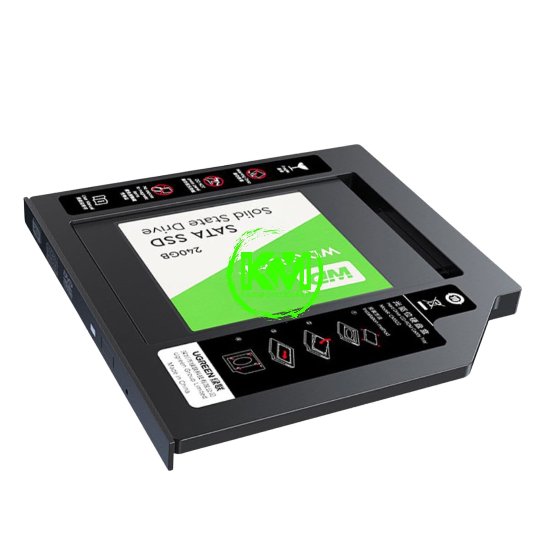 UGREEN SATA HDD CADDY 9.5MM / 70657 - Image 3