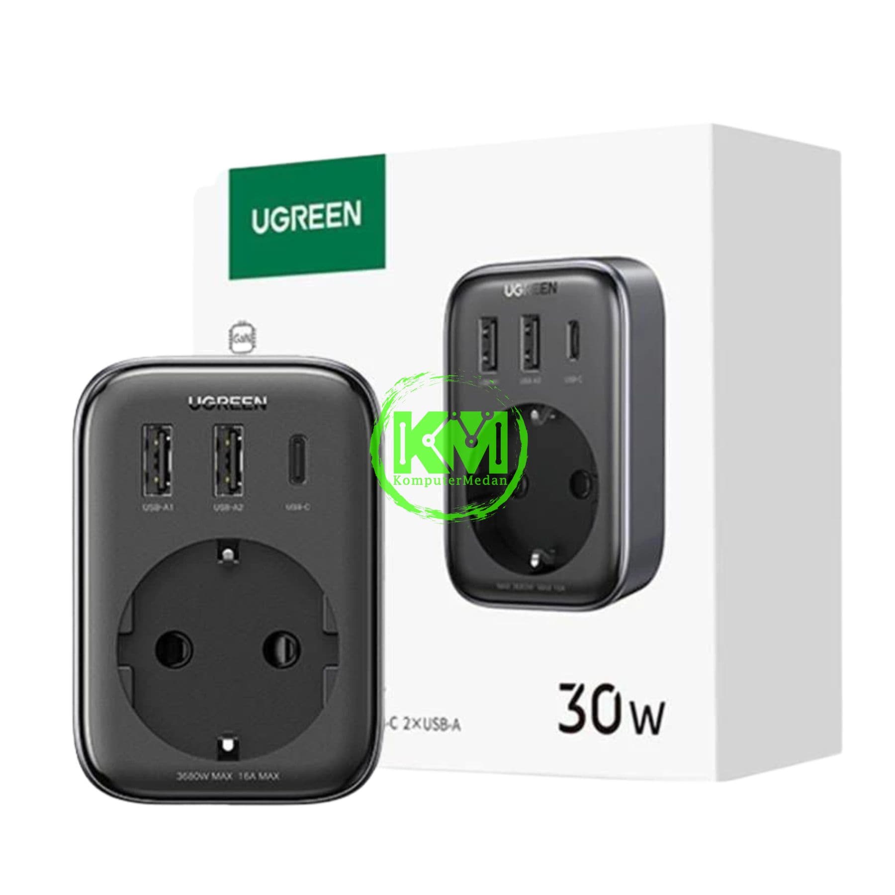 UGREEEN OUTLET EXTENDER 30W GRAY - PN 90613