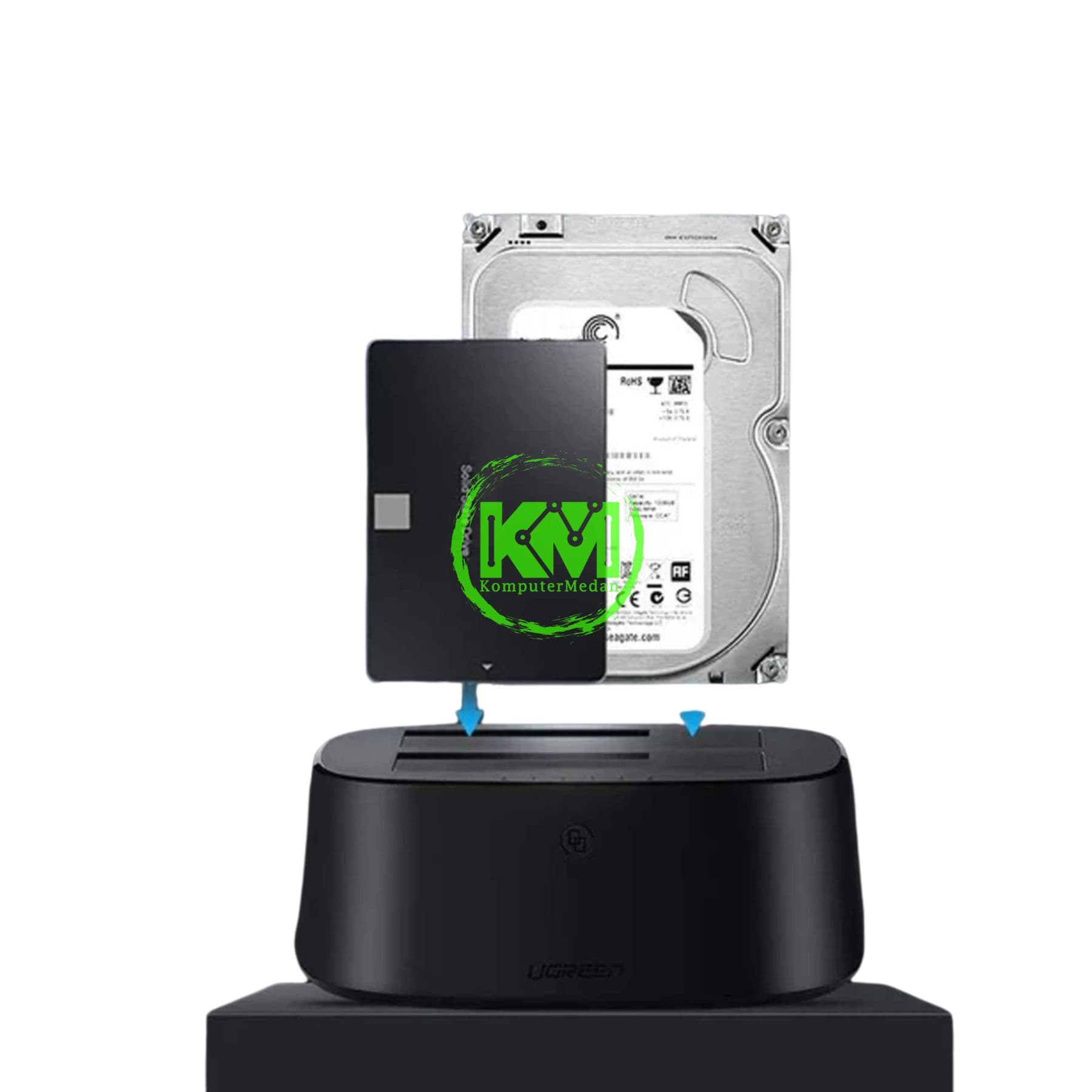 UGREEN USB 3.0 TO SATA DUAL SLOT HARD DRIVE DOCKING STATION / 50857 - Image 3