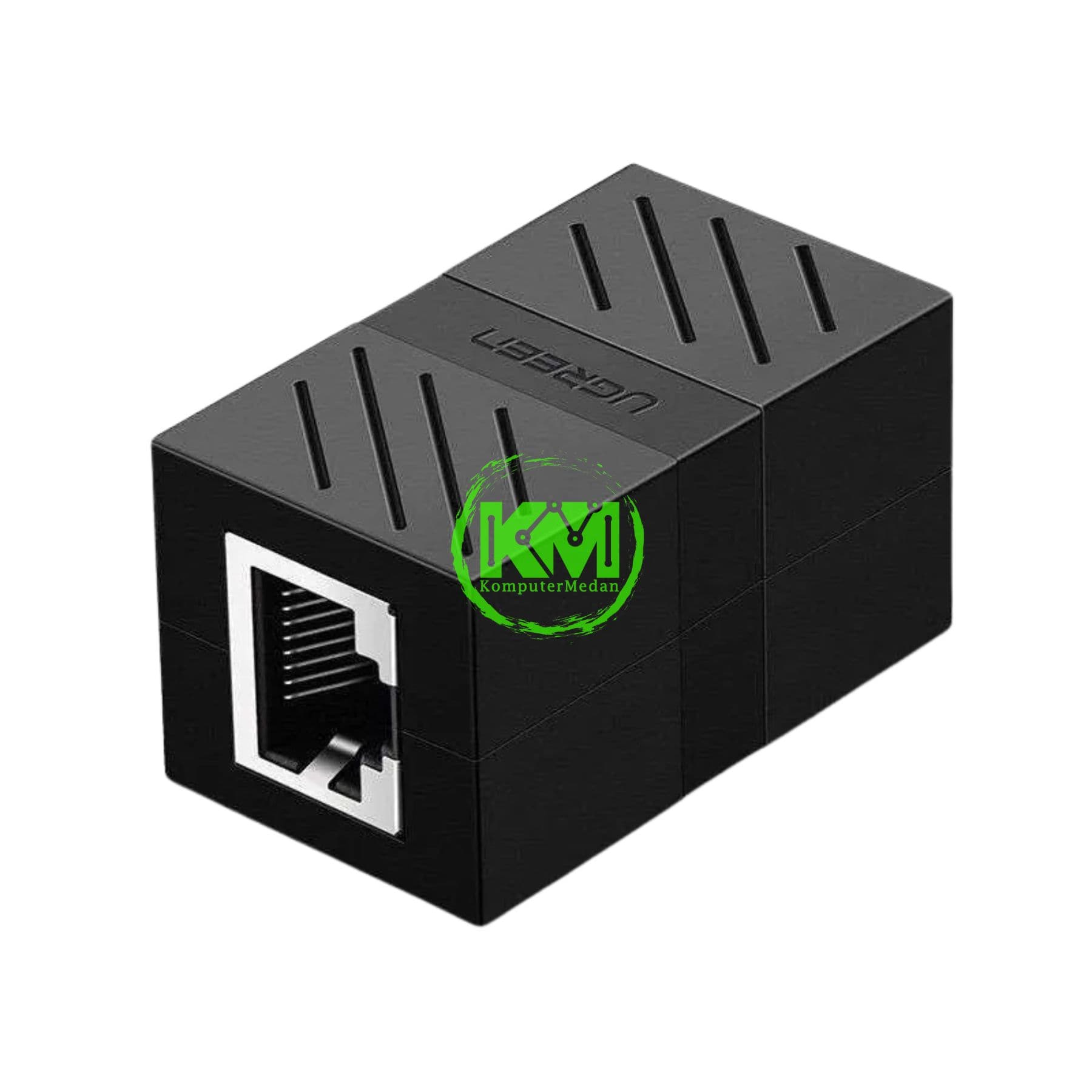 UGREEN NETWORK KEYSTONE COUPLER RJ45 CAT5/6/7 BLACK / 20390