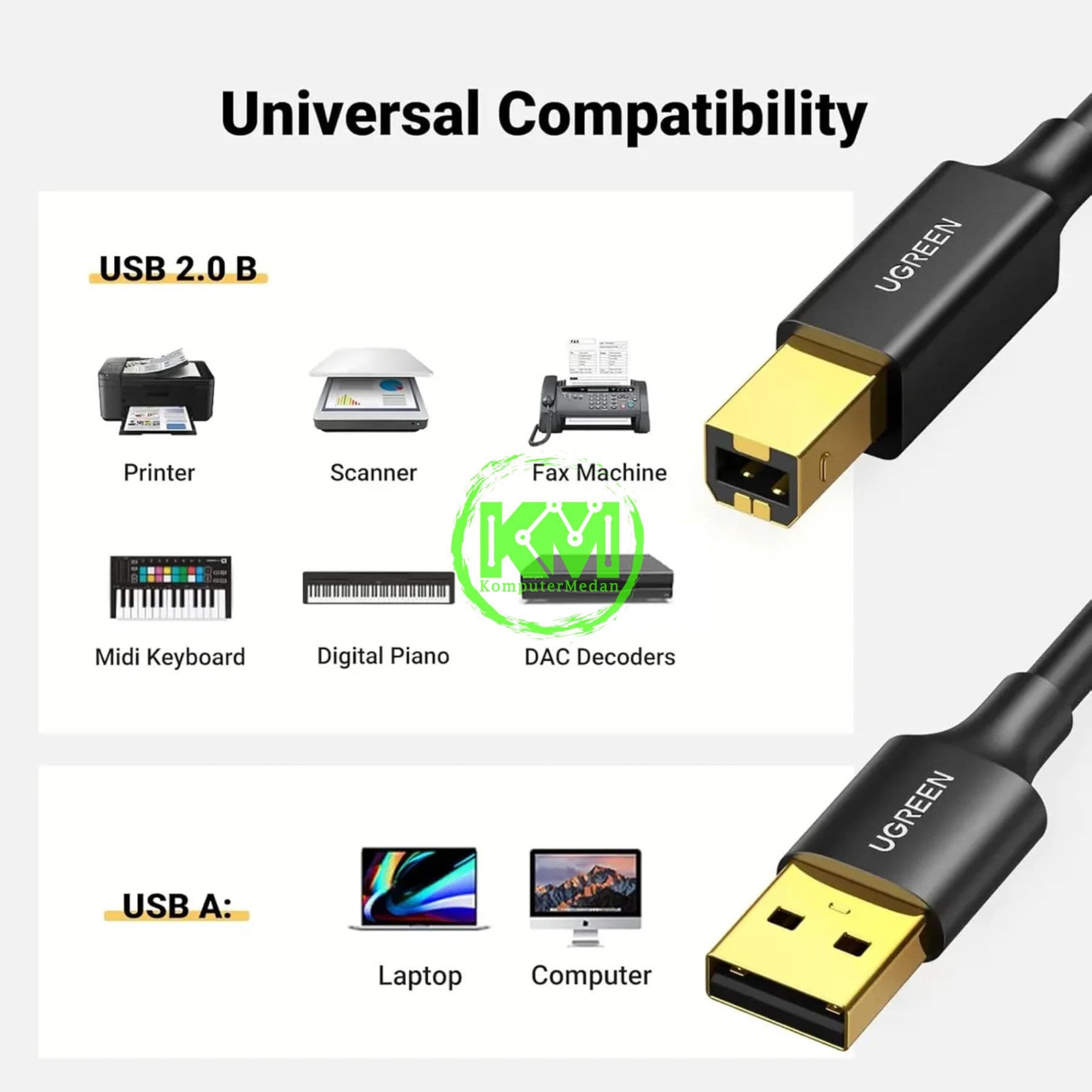 UGREEN CABLE PRINT 3M BLACK / 10351 - Image 6