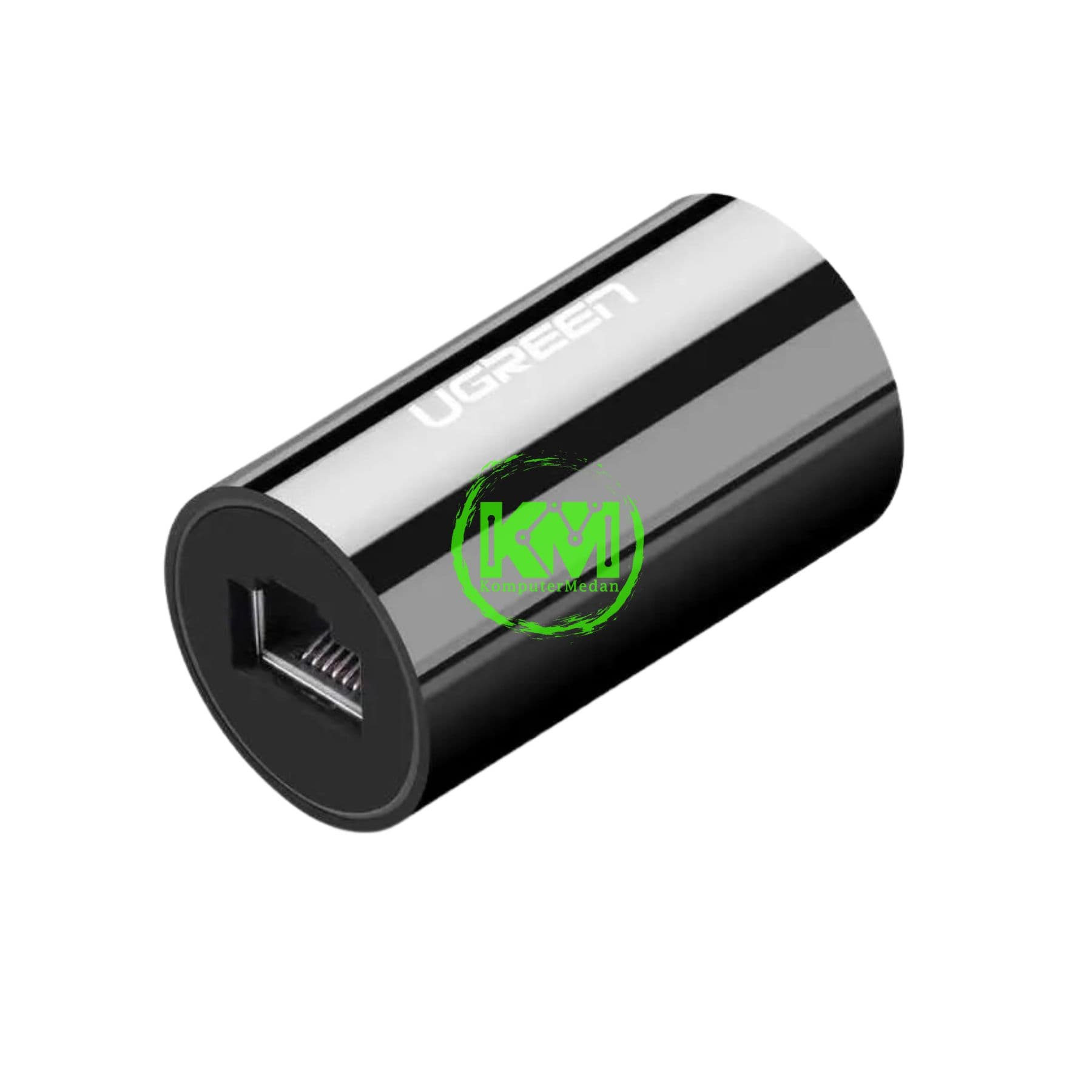 UGREEN CONNECTOR ETHERNET LAN RJ45 ANTI-THUNDER BLACK / 30837 - Image 1