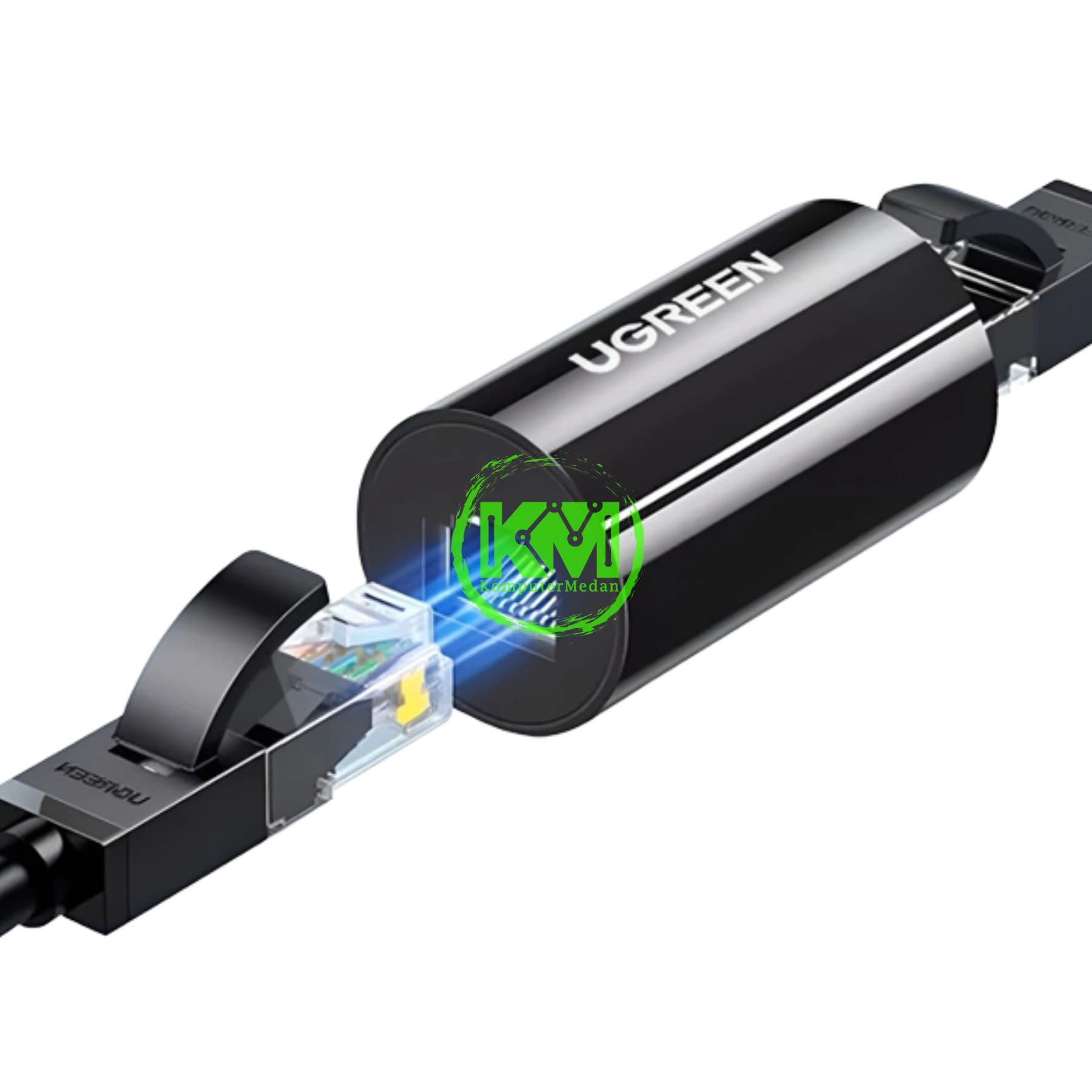 UGREEN CONNECTOR ETHERNET LAN RJ45 ANTI-THUNDER BLACK / 30837 - Image 4