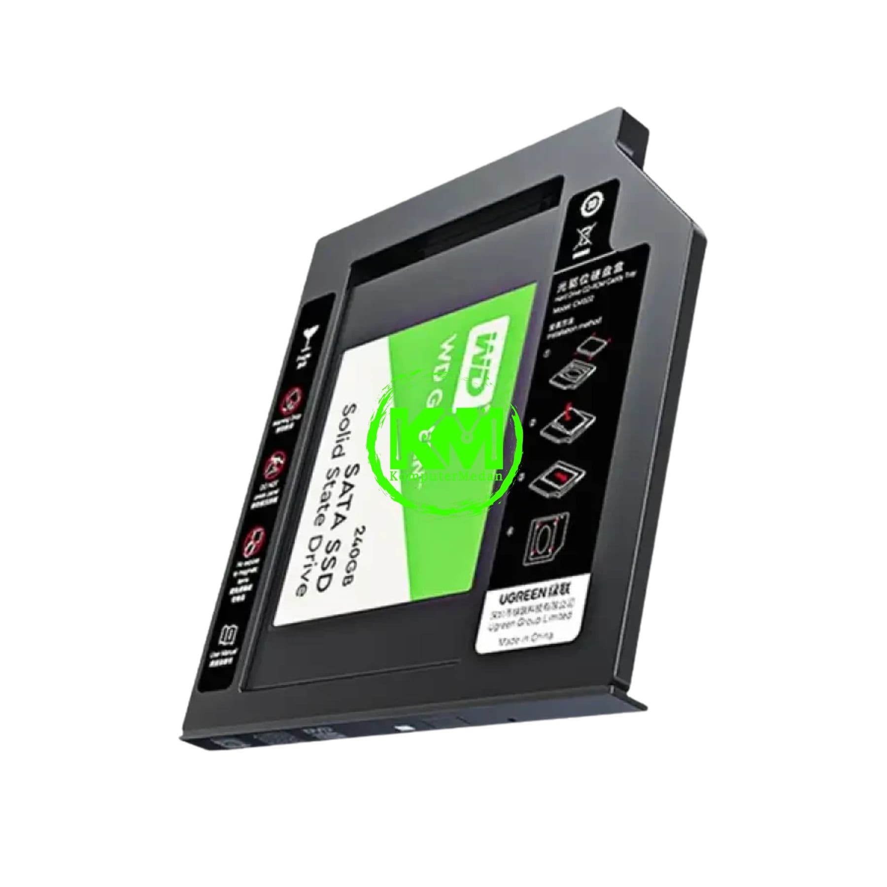 UGREEN SATA HDD CADDY 9.5MM / 70657 - Image 2
