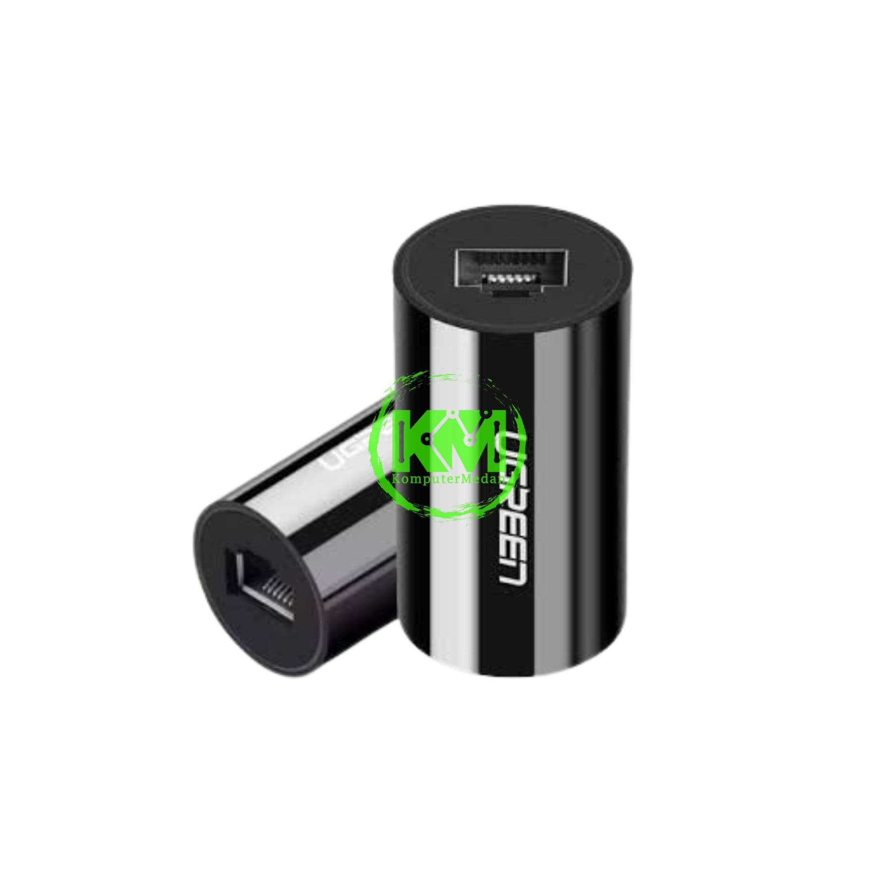 UGREEN CONNECTOR ETHERNET LAN RJ45 ANTI-THUNDER BLACK / 30837 - Image 2