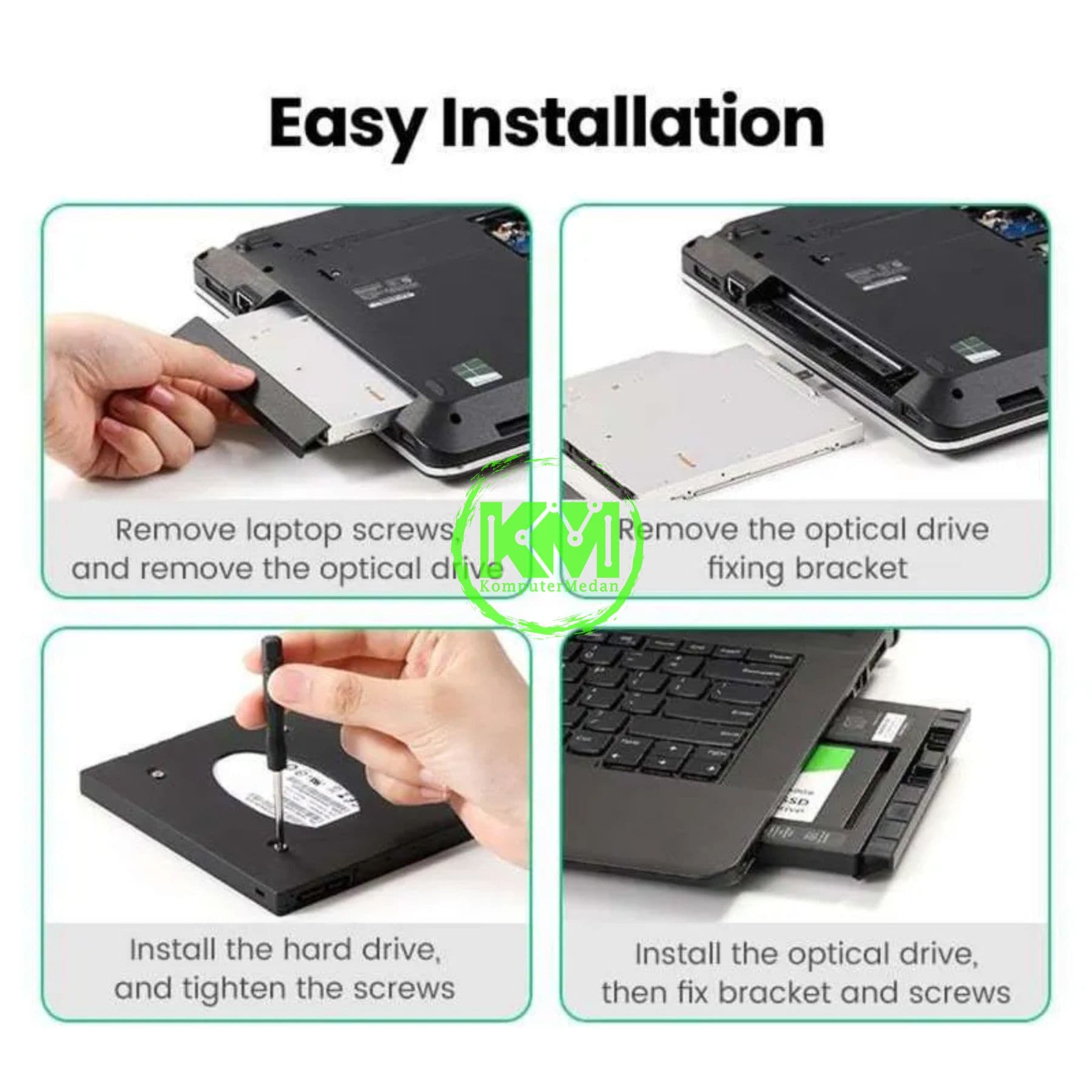 UGREEN SATA HDD CADDY 9.5MM / 70657 - Image 4