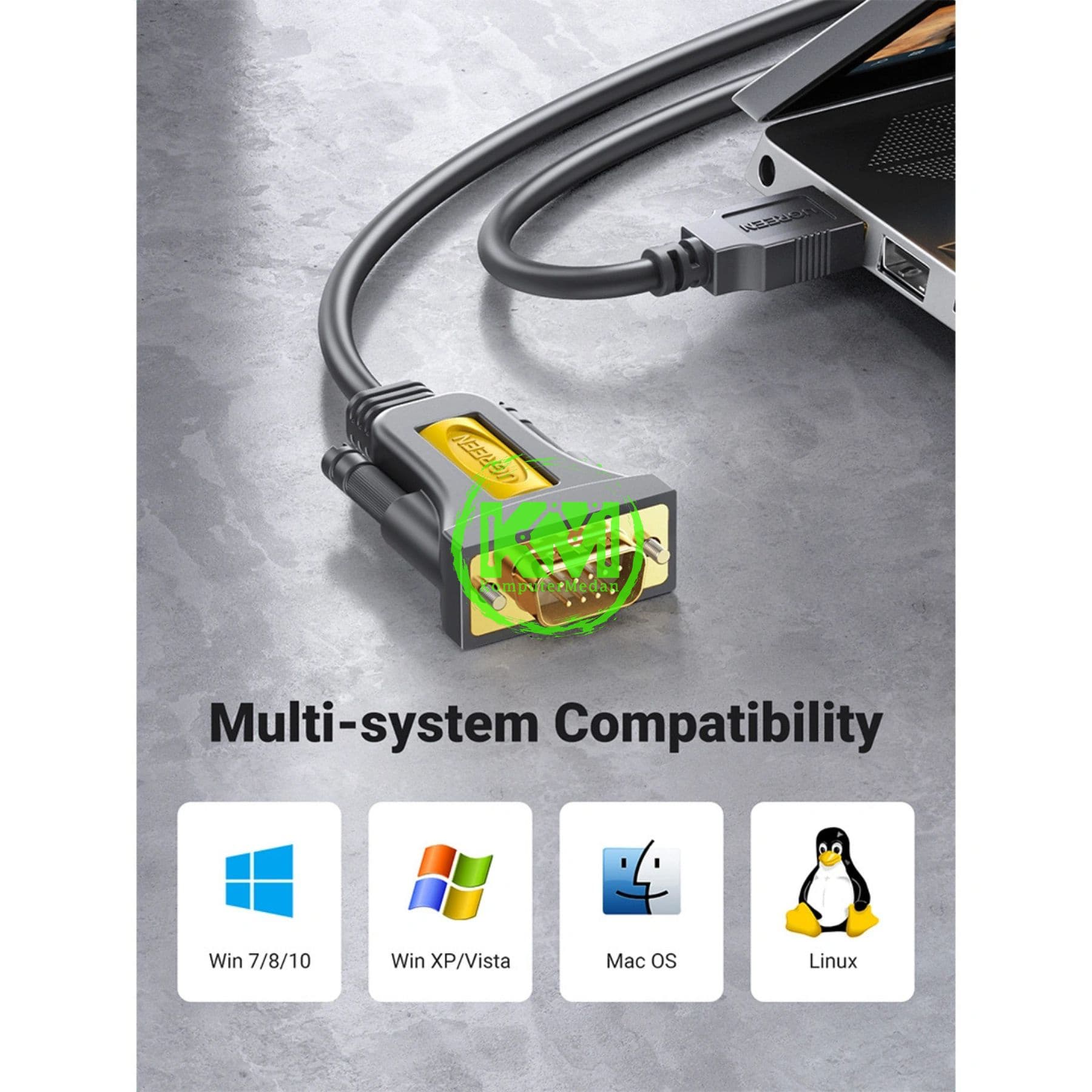 UGREEN CABLE USB TO DB9 RS-232 MALE 1.5M / 20211 - Image 4