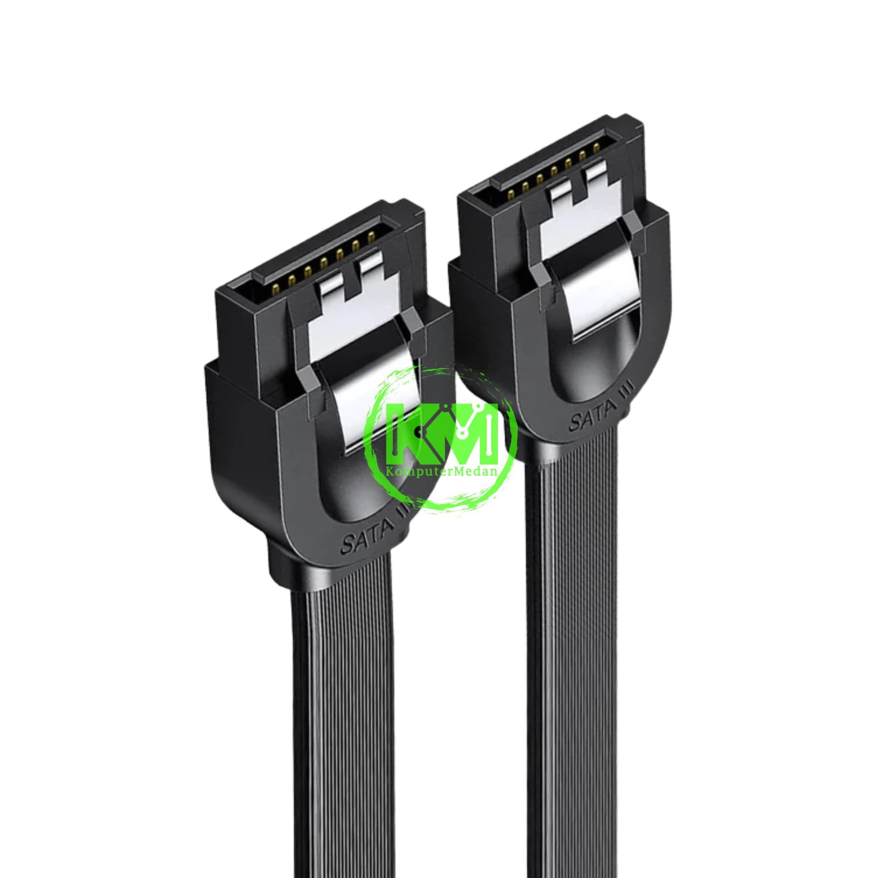 UGREEN FLAT ANGLED CABLE SATA-3 50CM BLACK / 30797