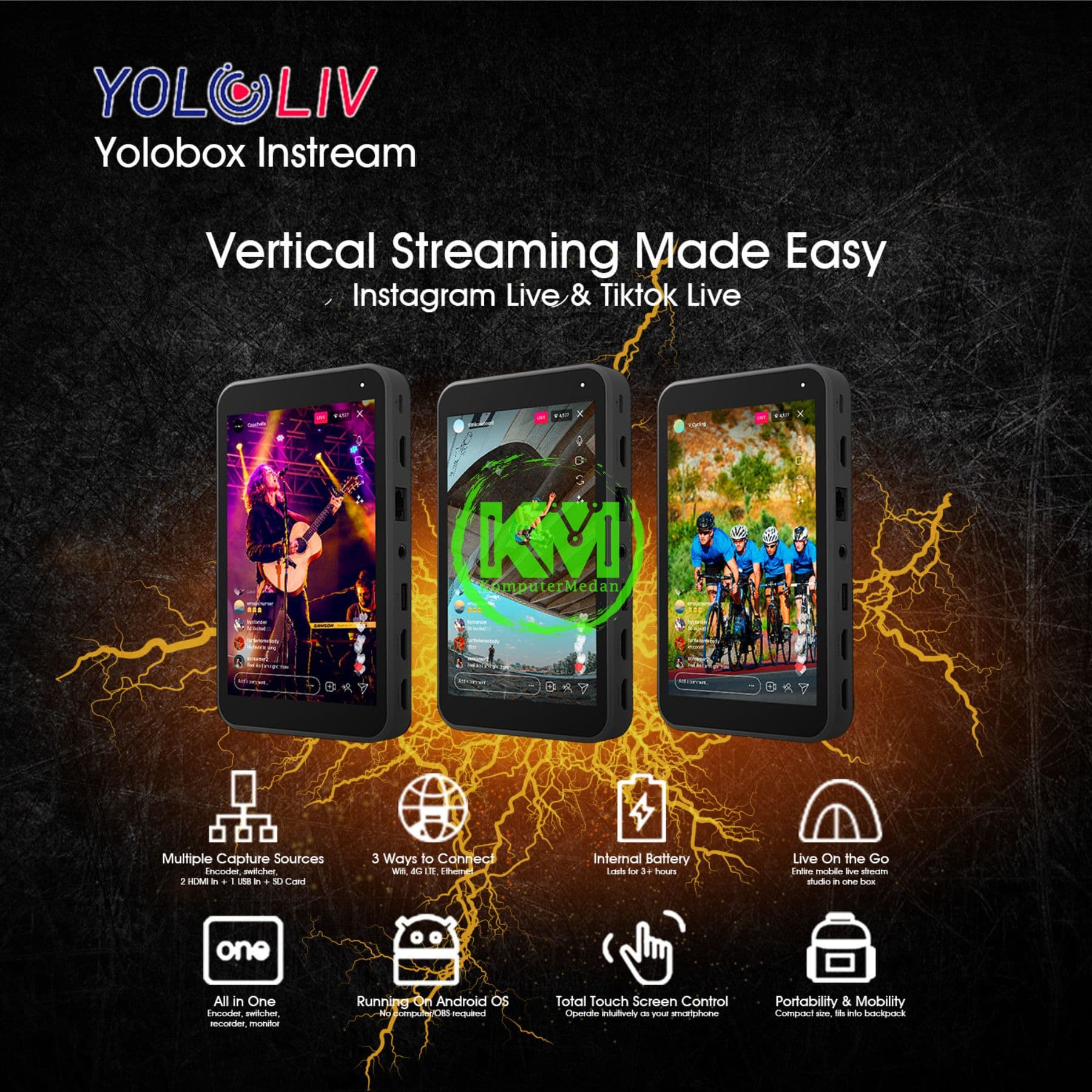 YOLOLIV YOLOBOX ENCODER PORTABLE LIVE STREAM INSTREAM - Image 6