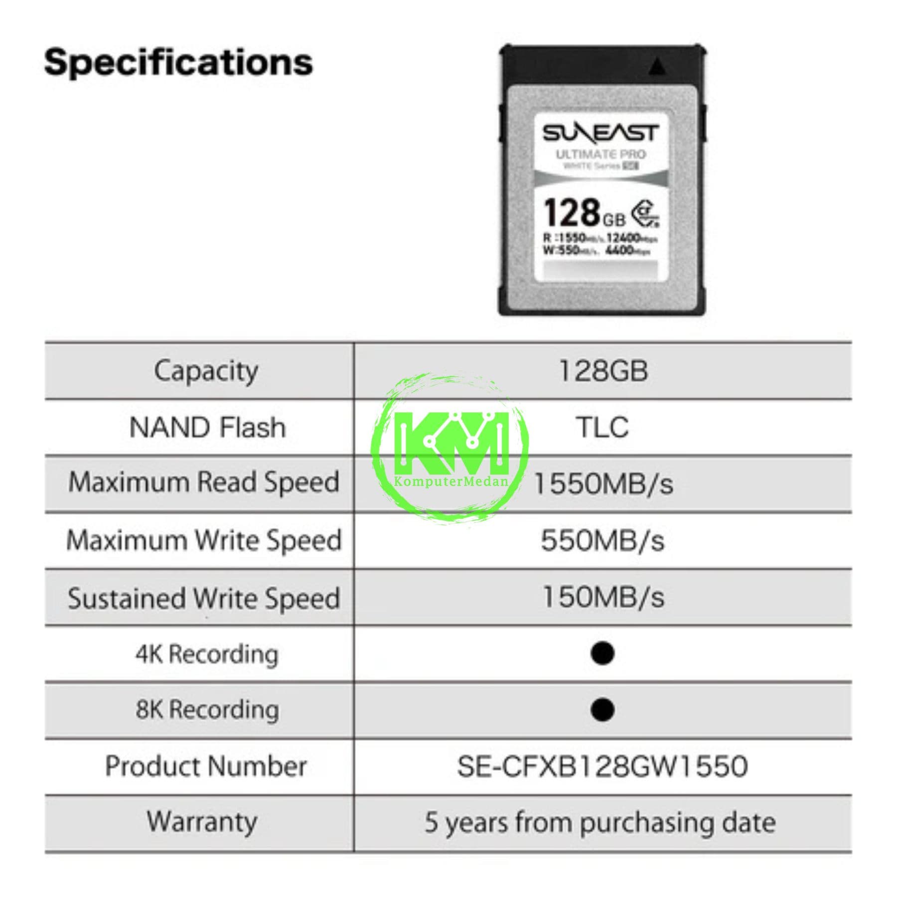 SUNEAST CFB WHITE SE SERIES 128GB - Image 7
