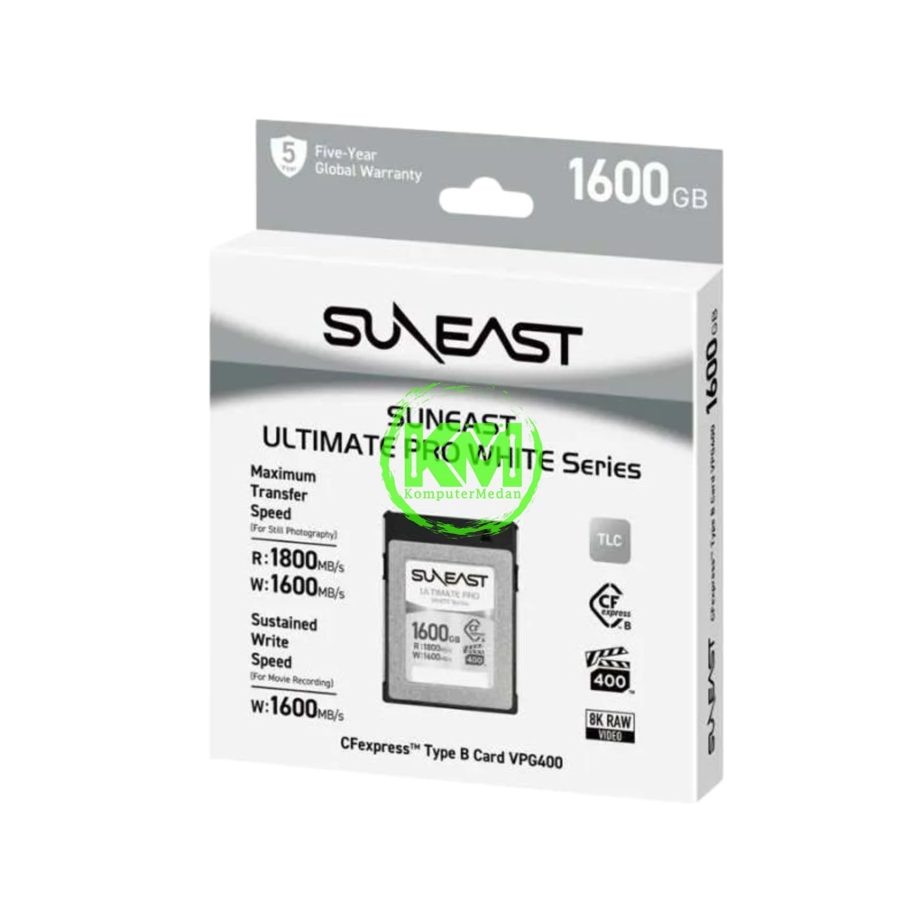 SUNEAST CFEXPRESS CARD TYPE B WHITE VPG400 - 1600GB