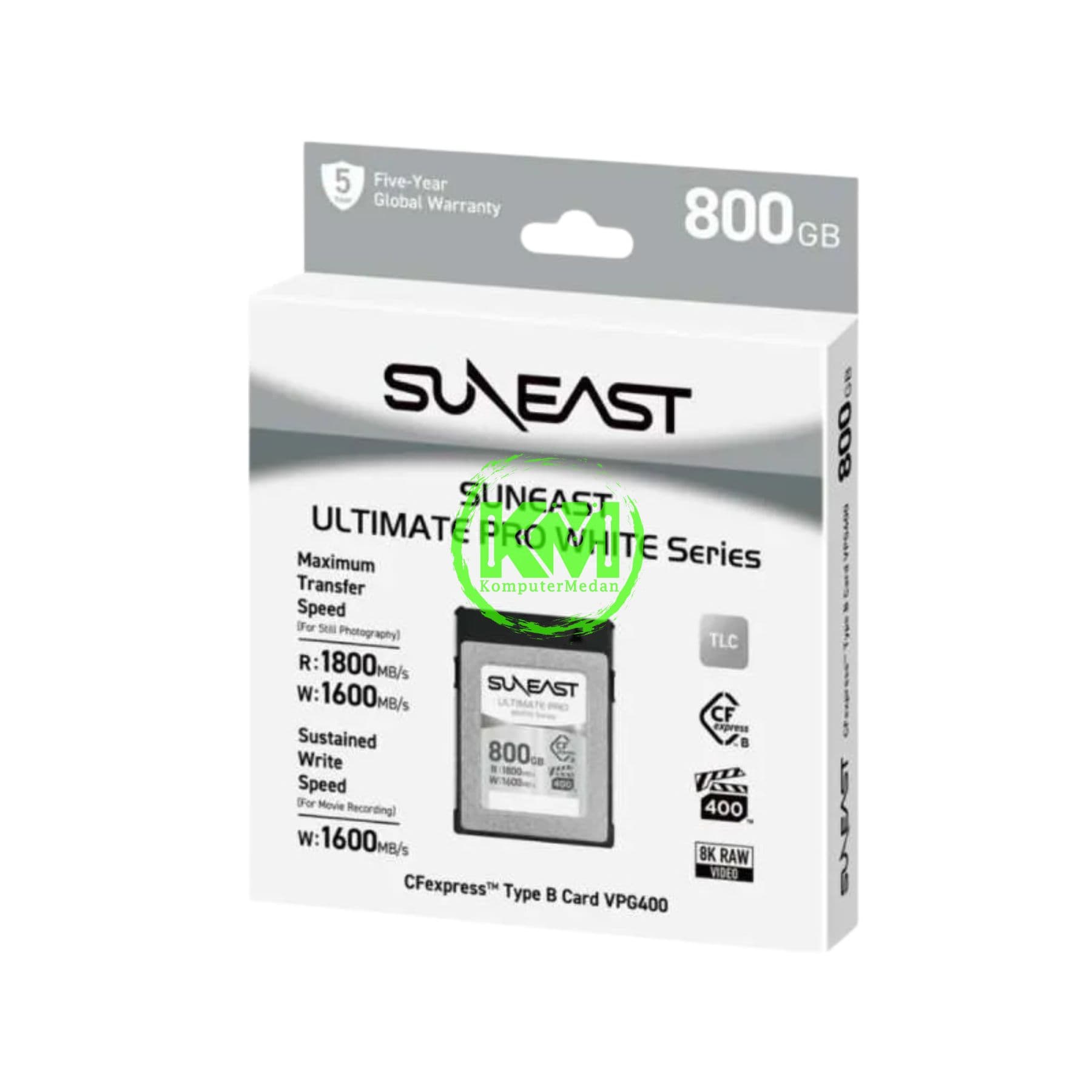 SUNEAST CFEXPRESS CARD TYPE B WHITE VPG400 - 800GB