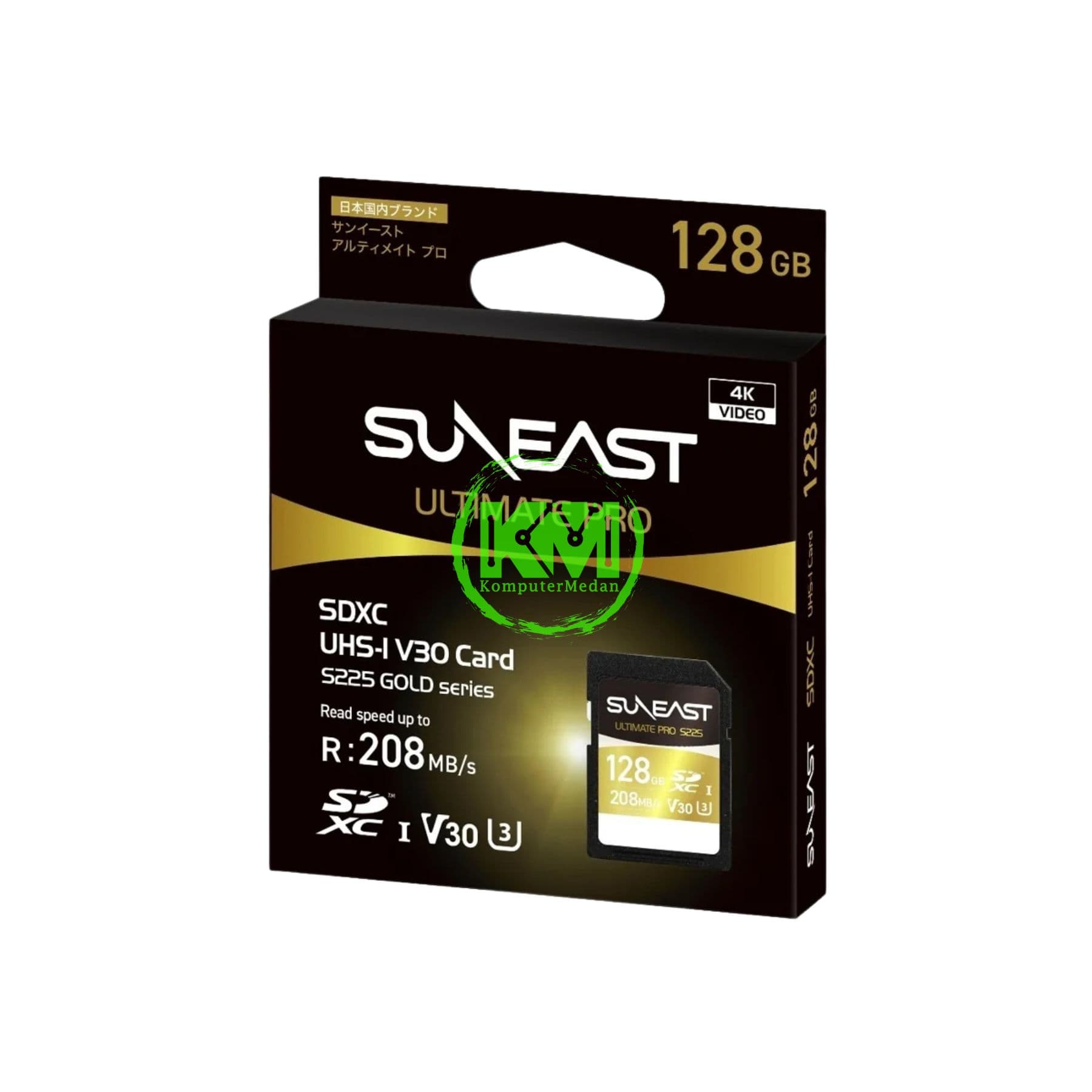 SUNEAST ULTIMATE PRO SDXC V30 - 128GB JAPANESE PACKAGING + SUNEAST LAYARD - Image 1