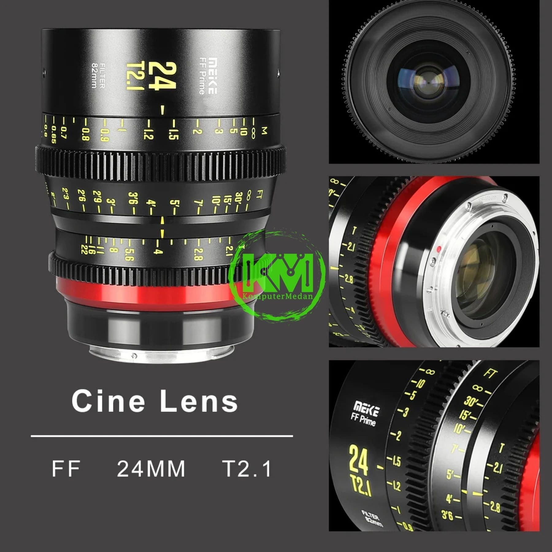 MEIKE FULL FRAME PRIME 24MM T2.1 CINE LENS FOR PL MOUNT CAMERAS - MK - 24T21FF - PL - Image 5