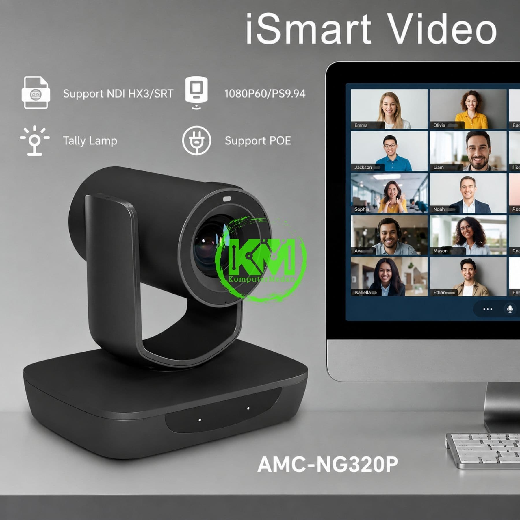 ISMART HD PTZ CAMERA WITH NDI (AMC-NG320P) - Image 4