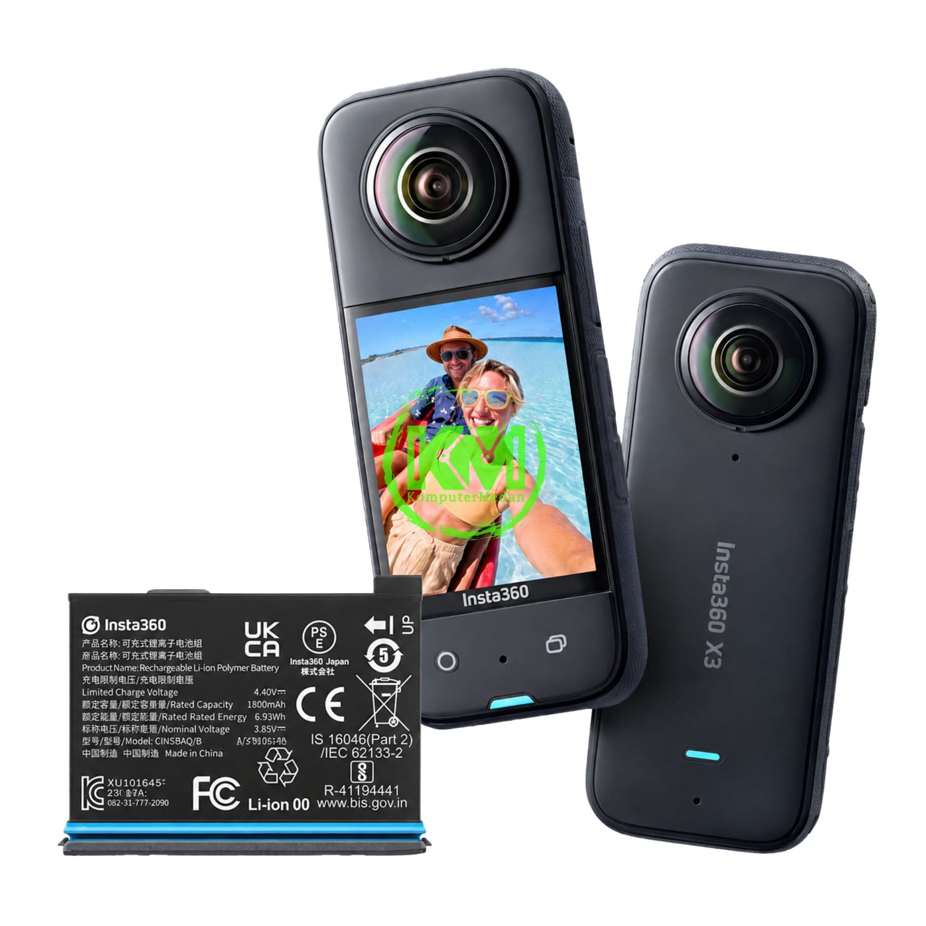 INSTA 360 SET X3 WITH BATTERY - Image 1