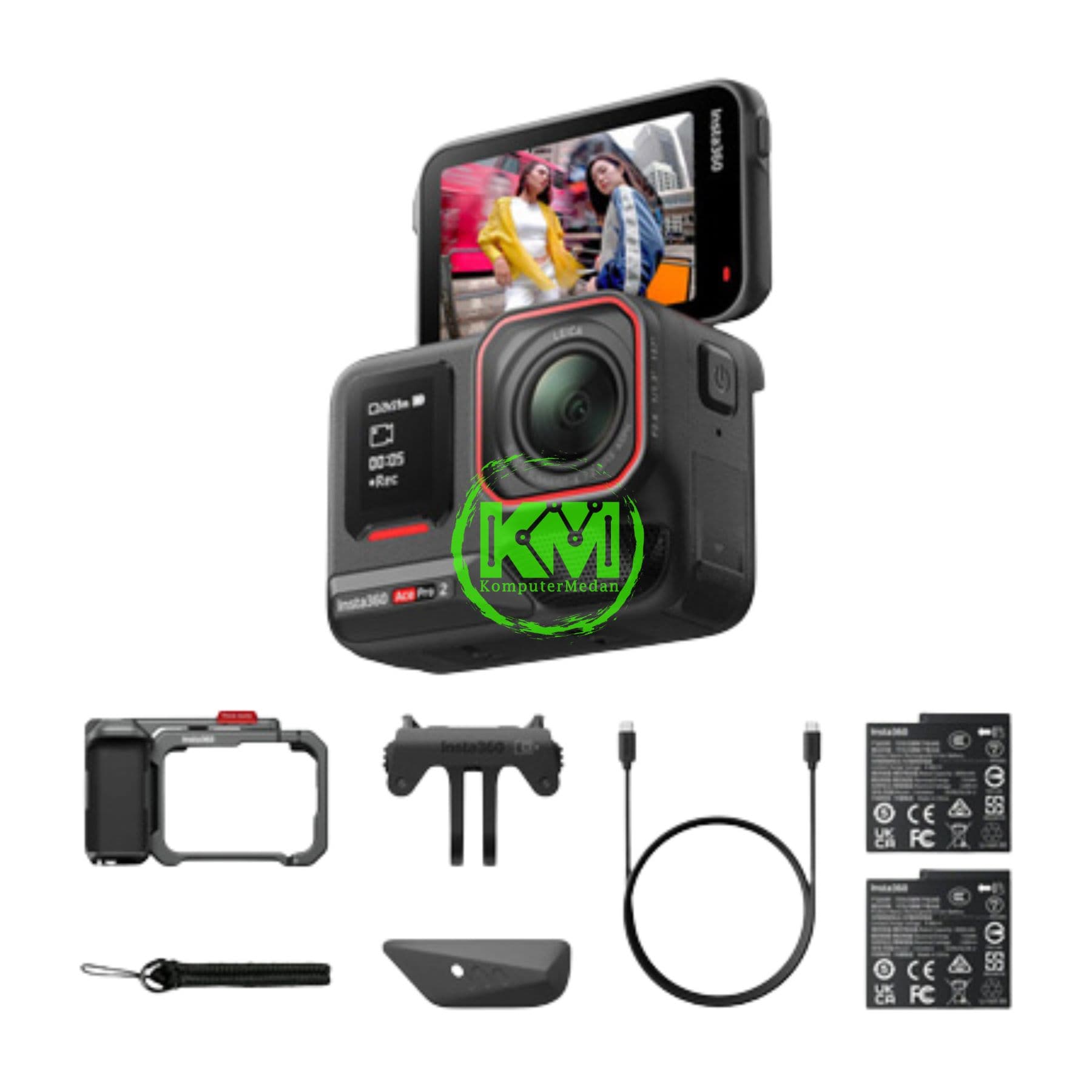 INSTA 360 ACE PRO 2 DUAL BATTERY XPLORER BUNDLE (SLATE GRAY) - Image 5