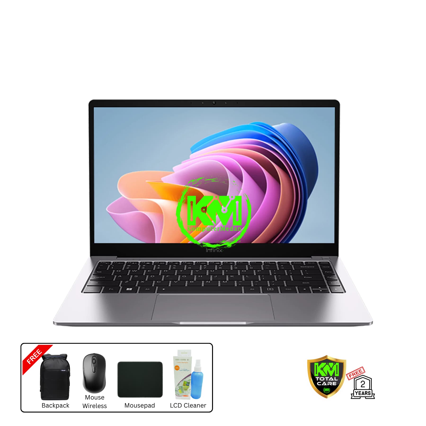 INFINIX XBOOK B14 RYZEN 5 - 7535HS 8GB 512GB SSD (SILVER)