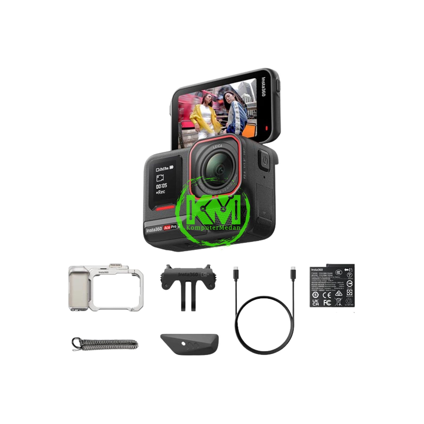 INSTA 360 ACE PRO 2 SINGLE BATTERY XPLORER BUNDLE (SILVER) - Image 5